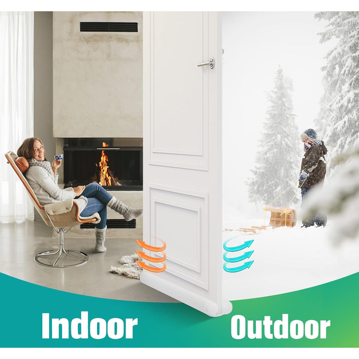 Bloqueador de Corrientes de Aire MAXTID 36" Blanco Ajustable