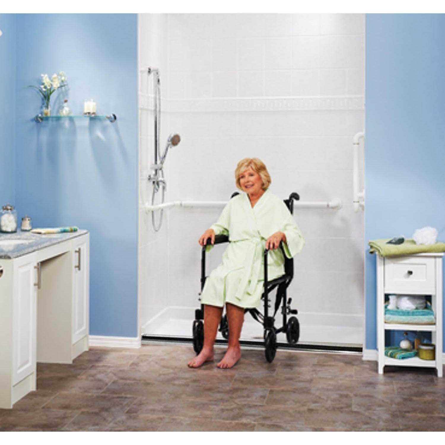 Umbral de Ducha Plegable Trademark Hardware 121.92 cm Accesible