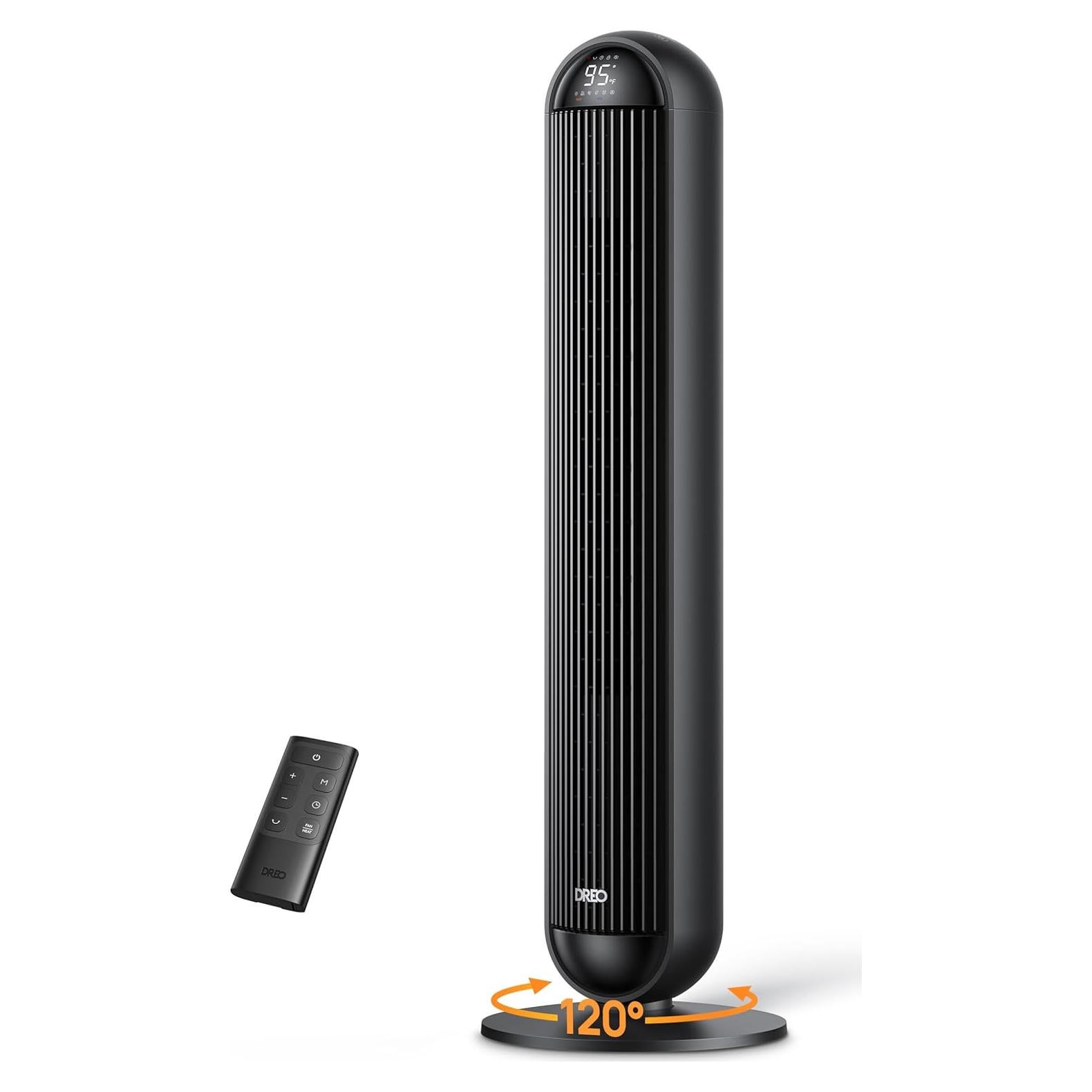 Ventilador y Calefactor Dreo 2 en 1 42" Oscilante Negro