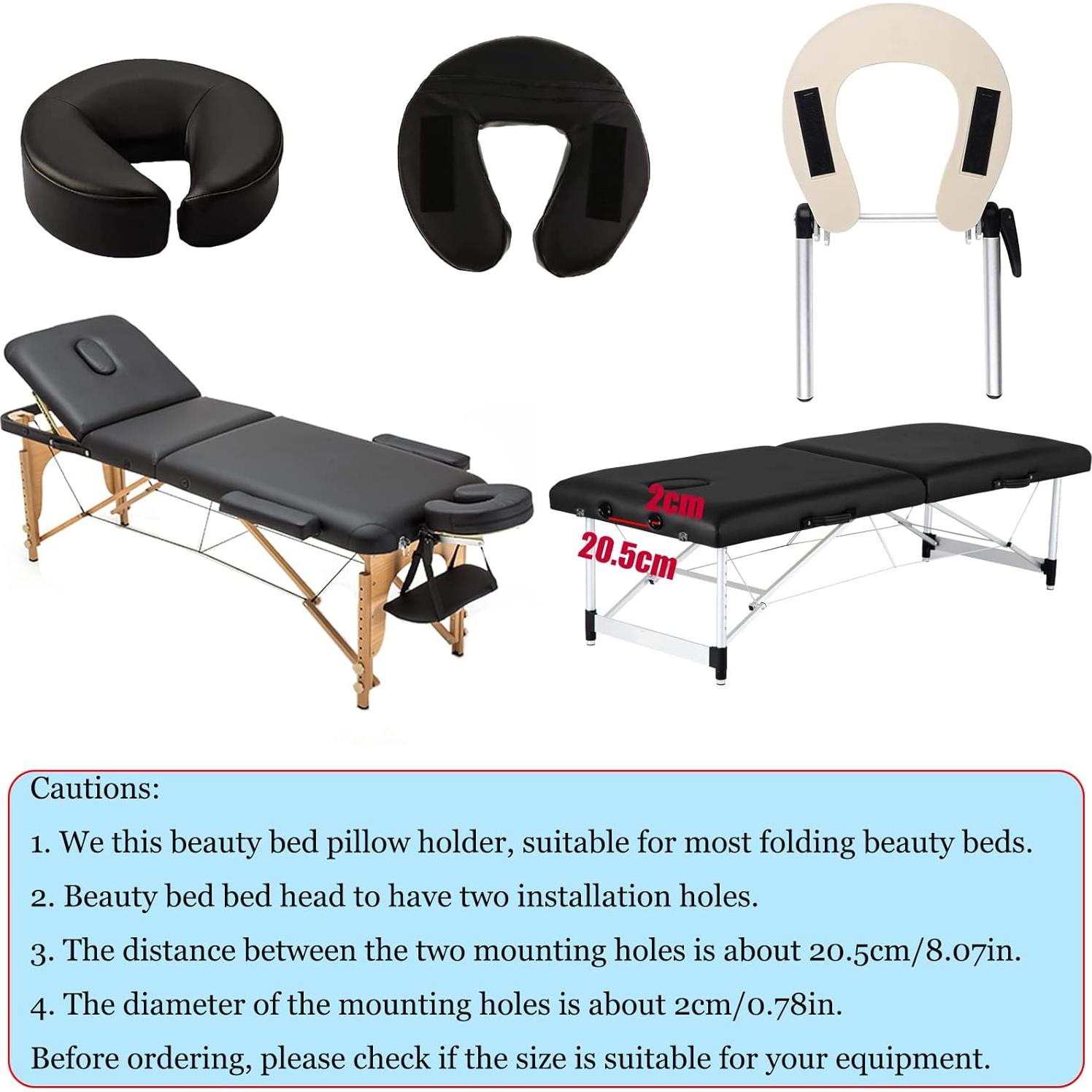 Reposacabezas de Masaje HOINCO Ajustable Aluminio Negro