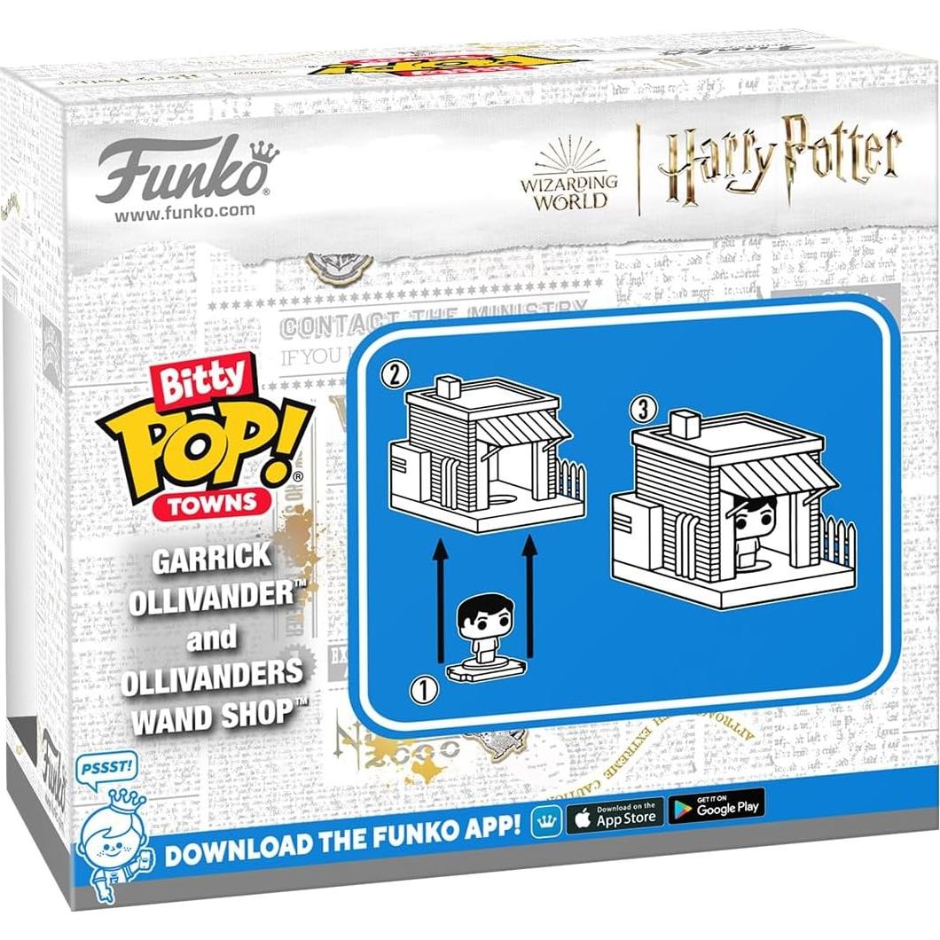 Pop Bitty Town: Harry Potter - Garrick Ollivander and Ollivander's Wand Shop - Collectable Vinyl Figure - Gift Idea - Official Merchandise - Toys for Kids & Adults - Fantasy Fans