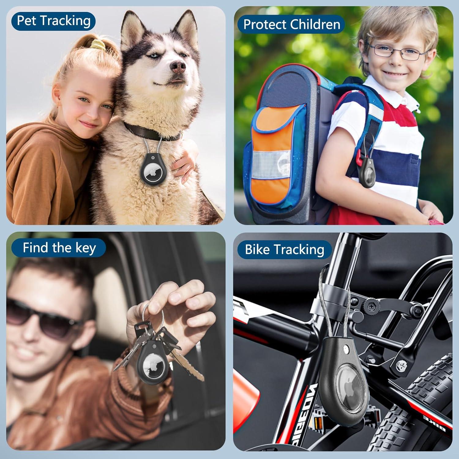 Soporte Impermeable Ljusmicker para Airtag - 4 Fundas Antipérdida