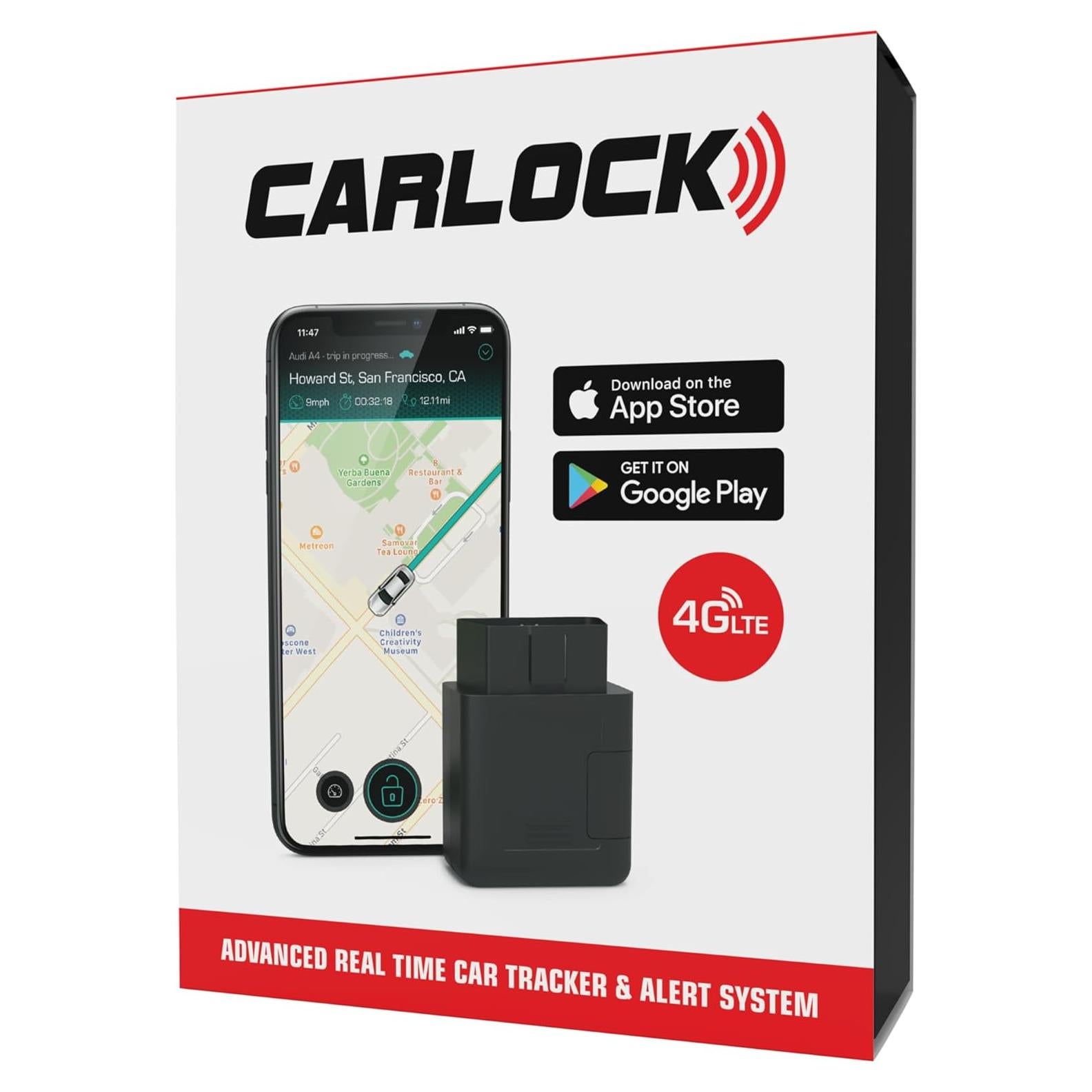 Dispositivo Antirrobo CarLock OBD - Rastreador GPS 4G en Tiempo Real