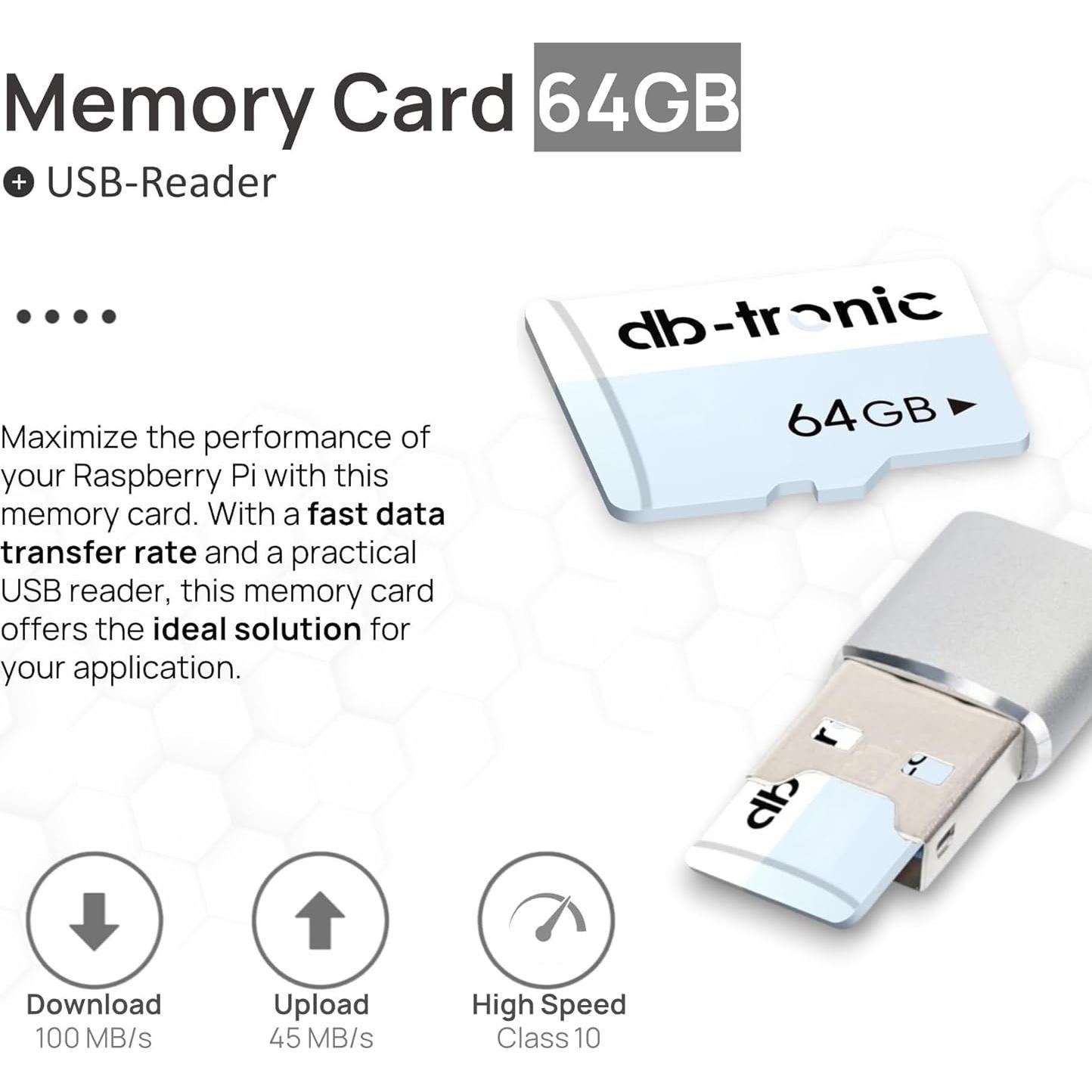 Kit de Inicio Raspberry Pi 4 4GB db-tronic con Accesorios