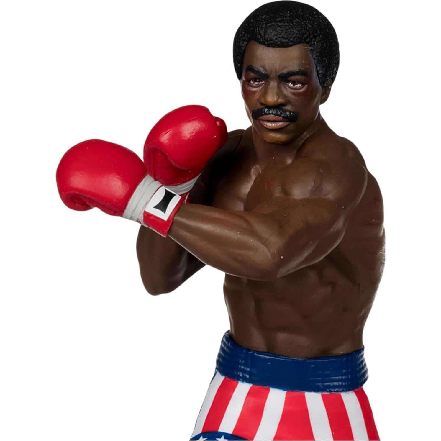 McFarlane Toys - Movie Maniacs, Rocky (1976) Apollo Creed 6in Posed Figure