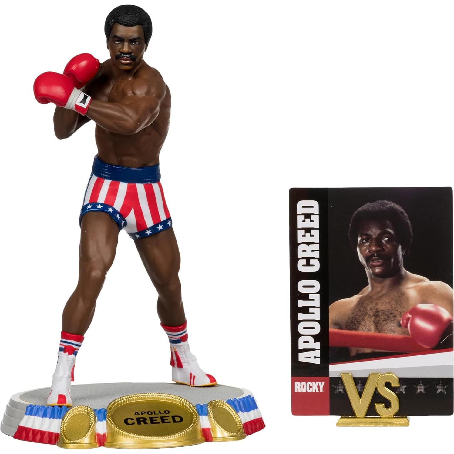 McFarlane Toys - Movie Maniacs, Rocky (1976) Apollo Creed 6in Posed Figure