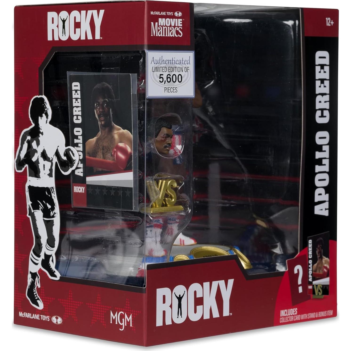 McFarlane Toys - Movie Maniacs, Rocky (1976) Apollo Creed 6in Posed Figure