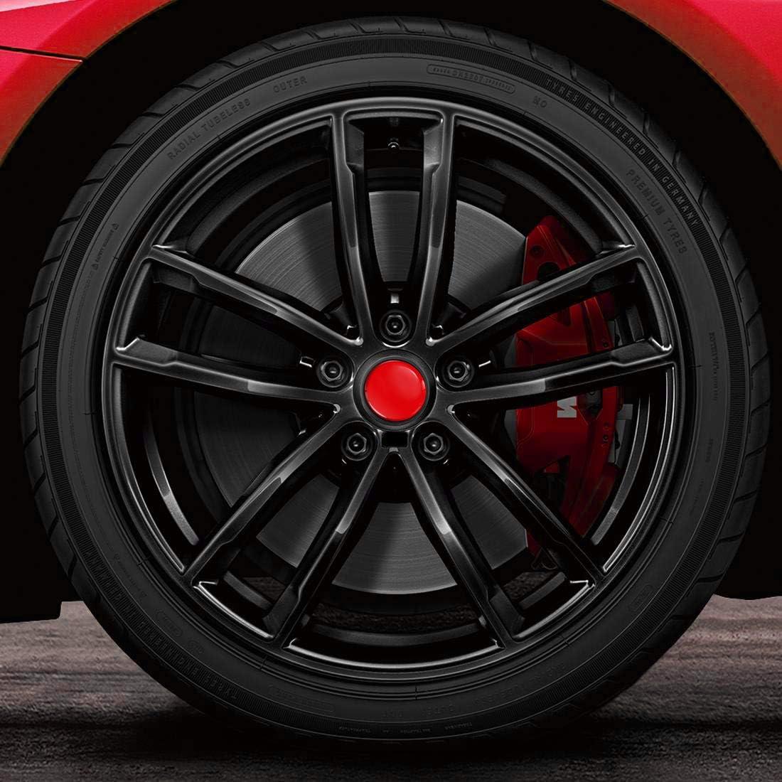 4 Tapas de Centro de Rueda SkinoEu CX 5 60mm Rojo Negro