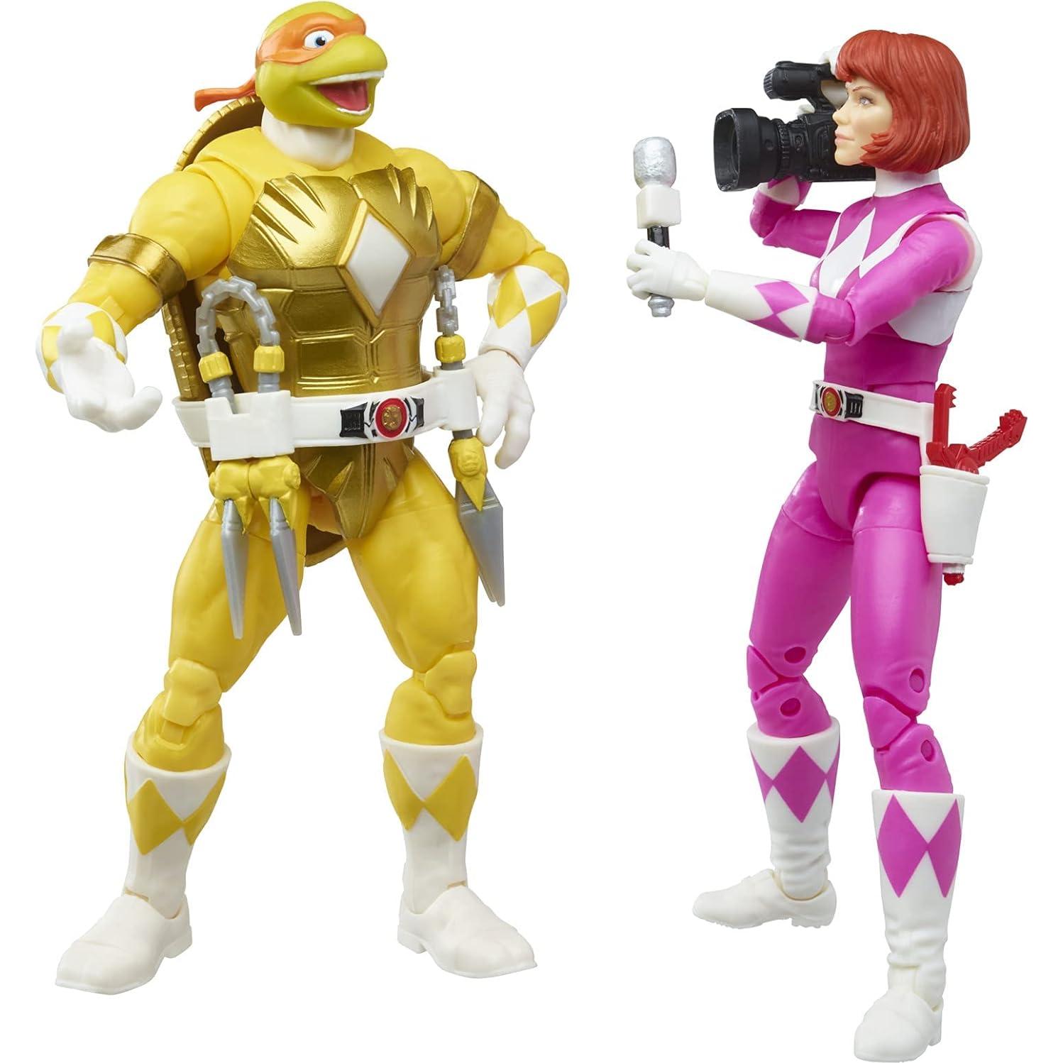 Figura de Acción Hasbro 2-Pack Power Rangers TMNT 15.24 cm