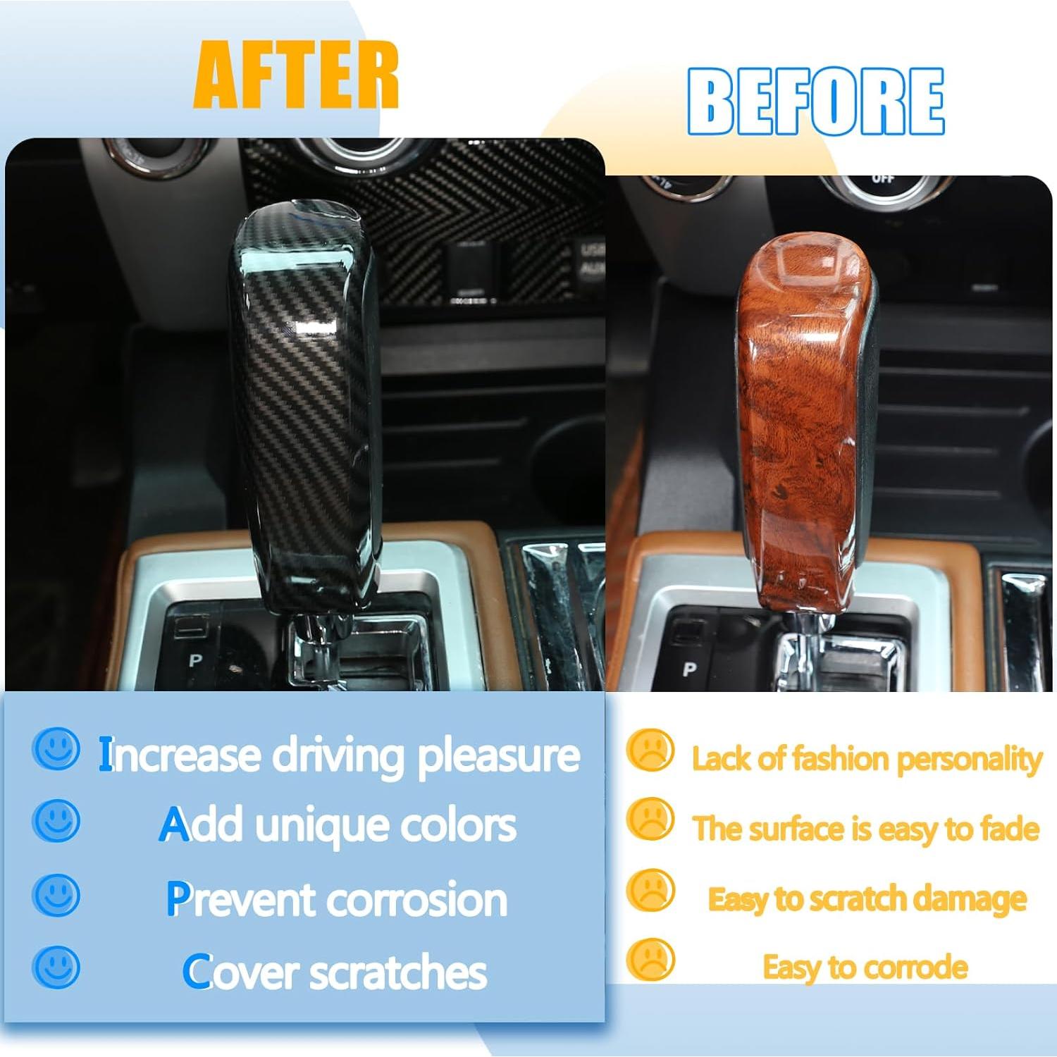 Cubierta de Cambio de Marchas LLKUANG para Toyota Tundra 2014-2021