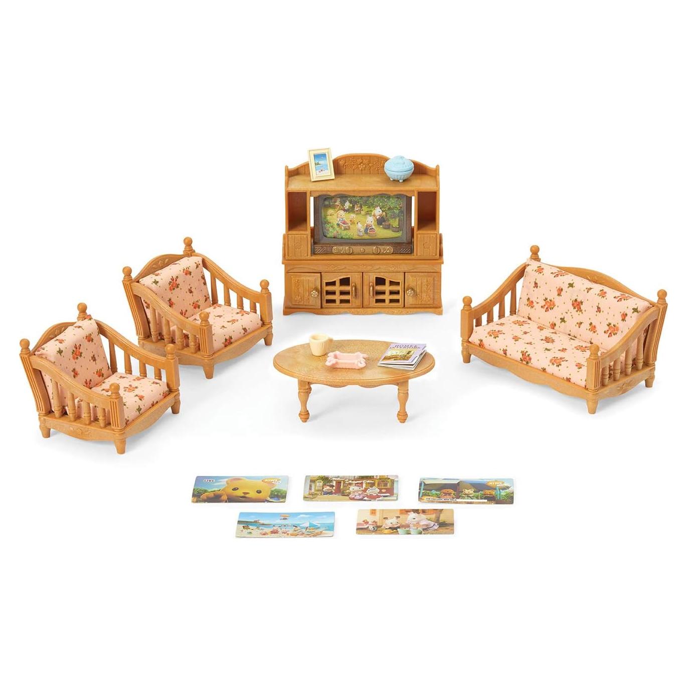 Conjunto de Sala de Estar Calico Critters - Muebles 26 Piezas