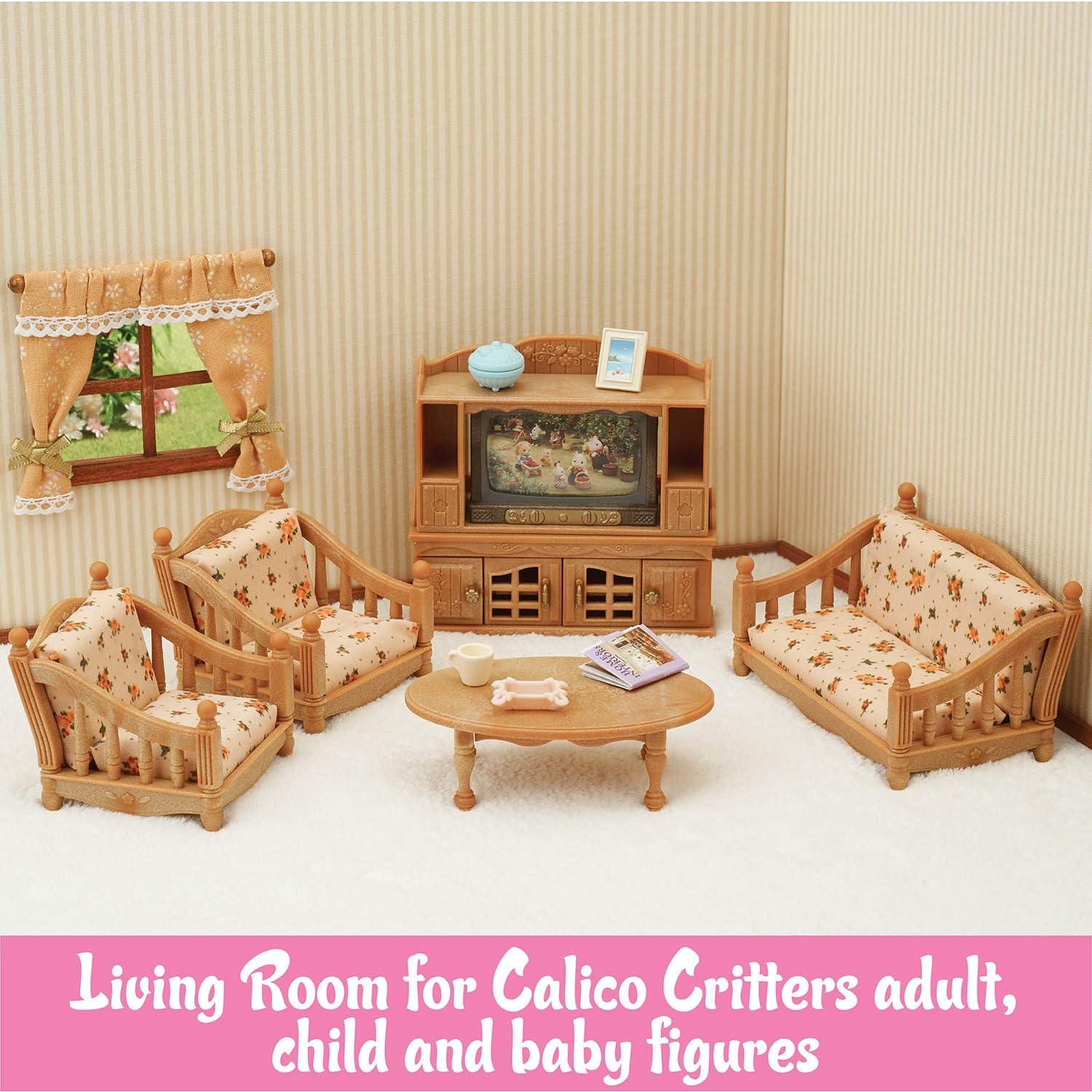 Conjunto de Sala de Estar Calico Critters - Muebles 26 Piezas