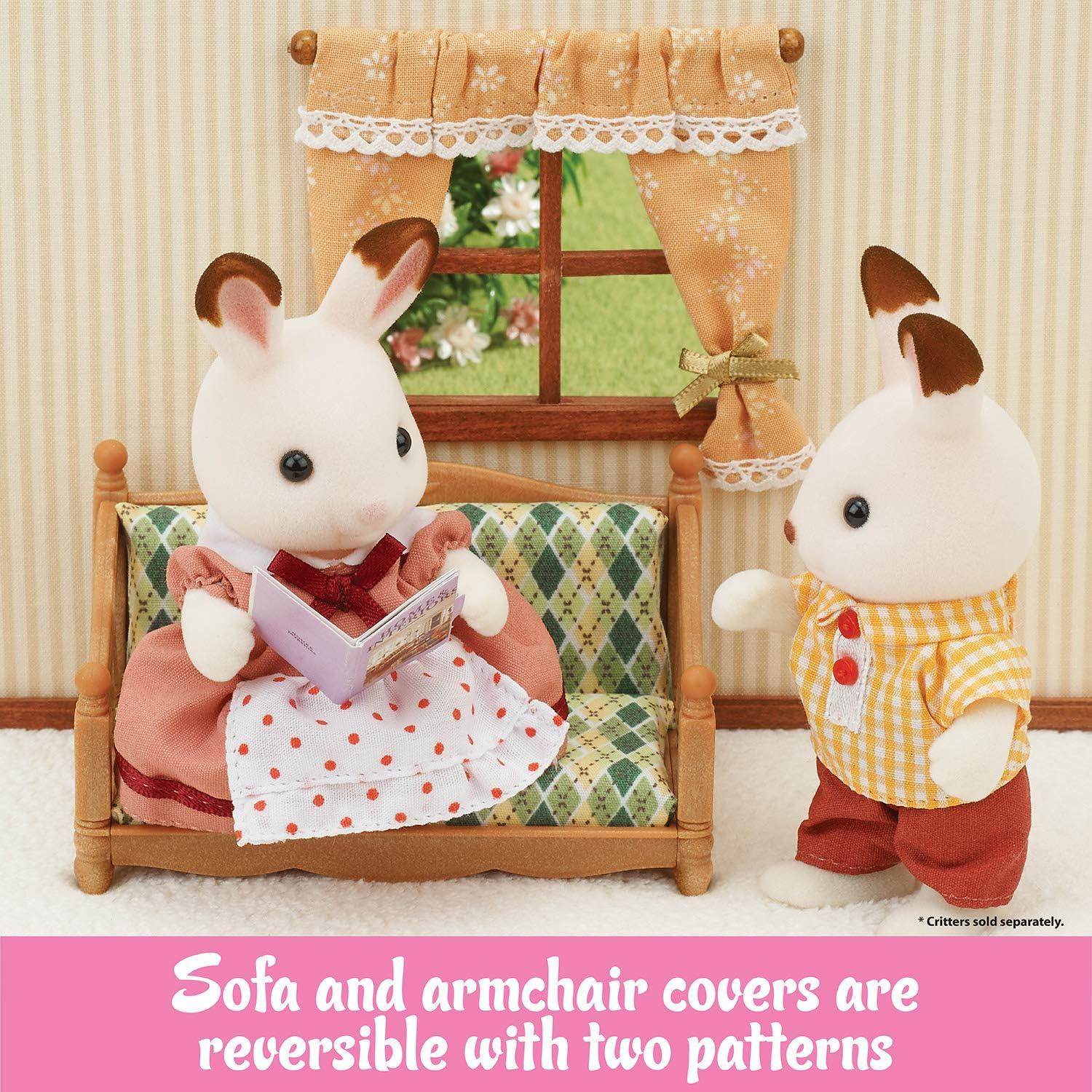Conjunto de Sala de Estar Calico Critters - Muebles 26 Piezas
