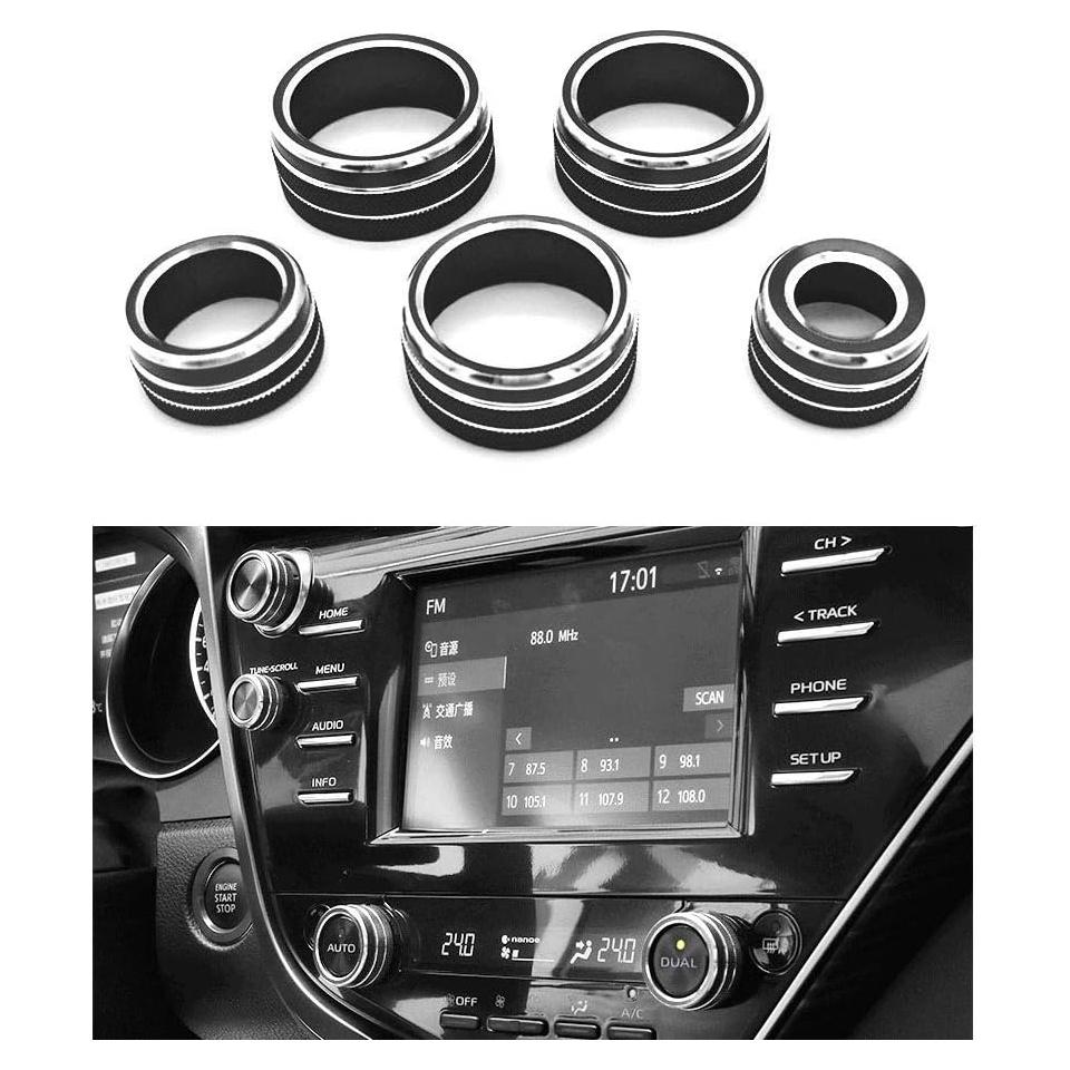 Cubiertas de Botón de Radio y Aire Acondicionado Thor-Ind para Toyota Camry 2018-2020