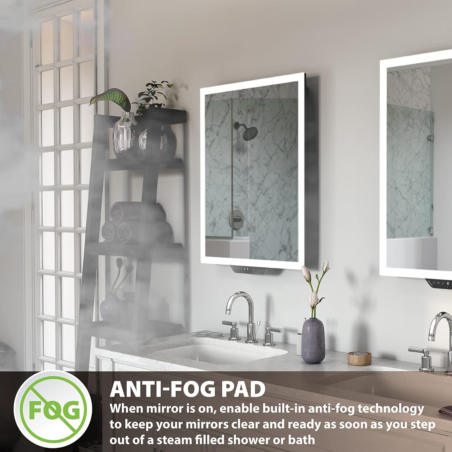 Espejo LED Inteligente Homewerks 75x60 cm con Alexa y Bluetooth