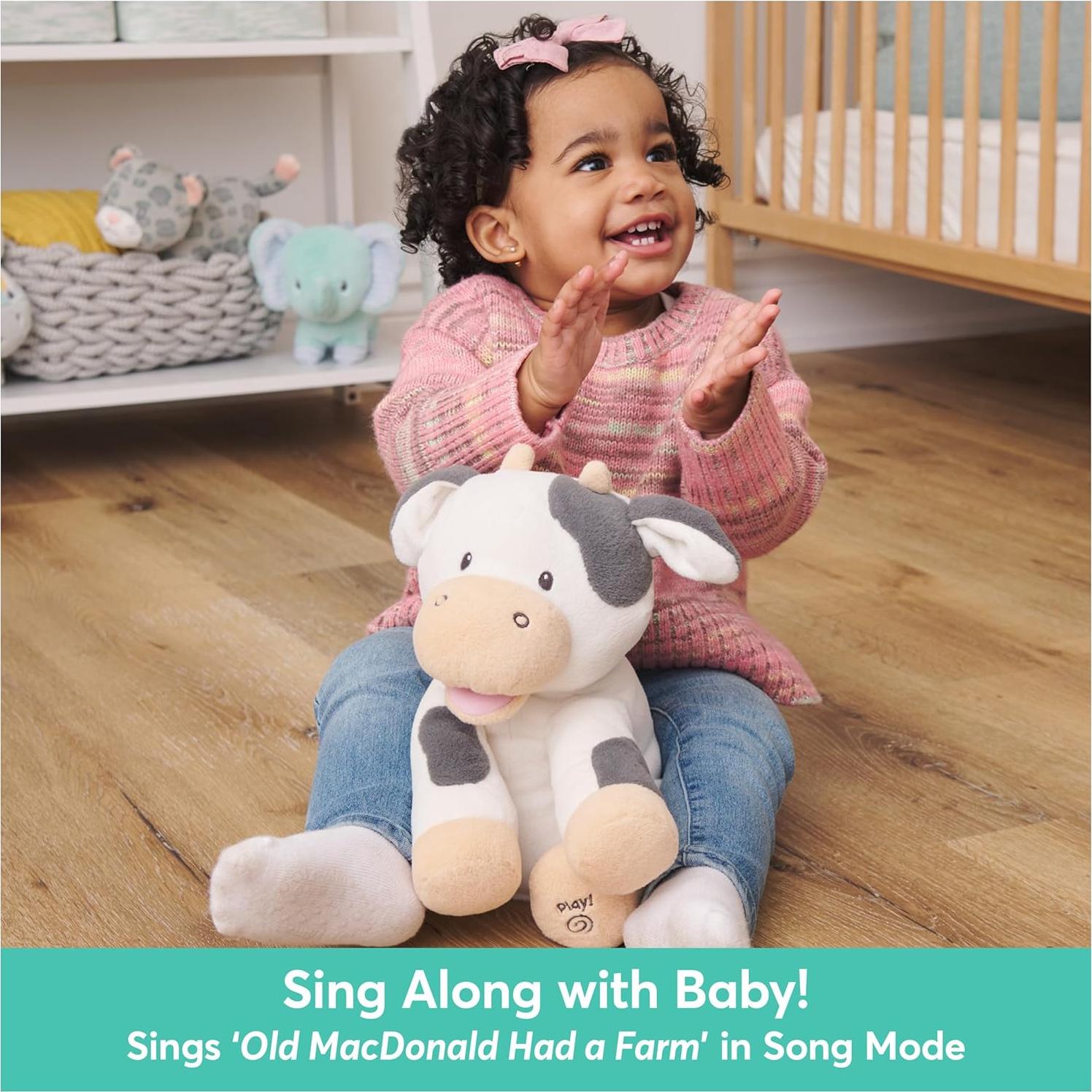 Peluche Animado Buttermilk Vaca GUND 30 cm Juguete Sensorial