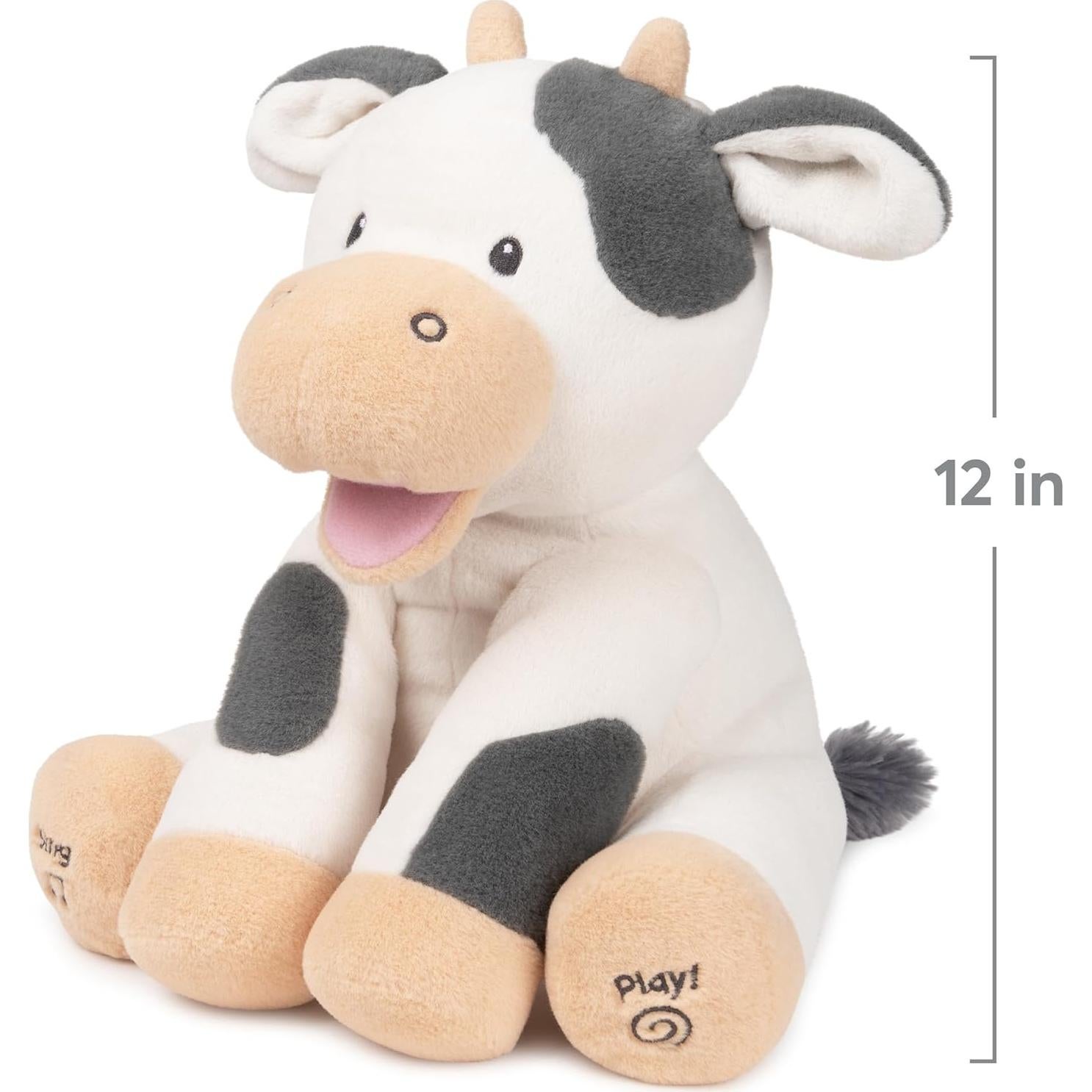Peluche Animado Buttermilk Vaca GUND 30 cm Juguete Sensorial