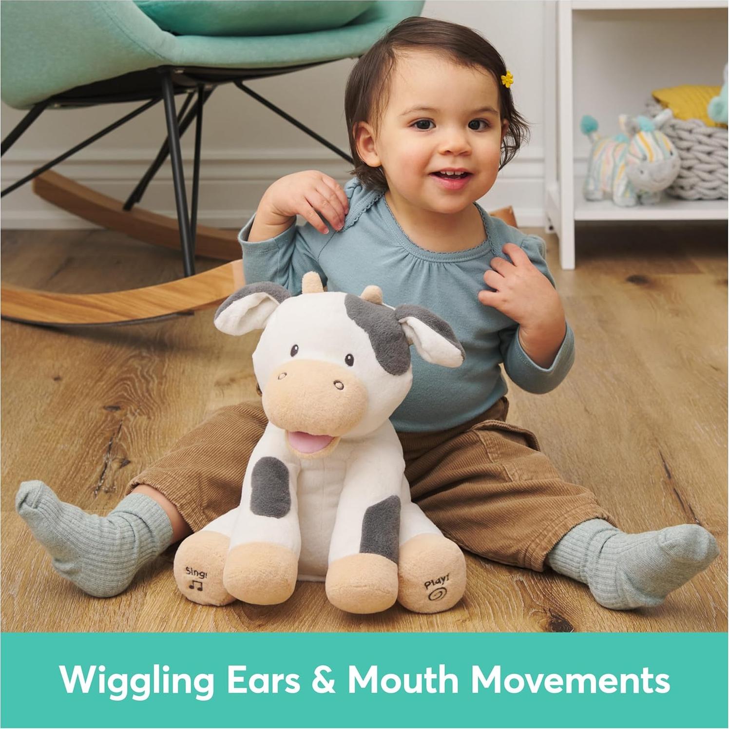 Peluche Animado Buttermilk Vaca GUND 30 cm Juguete Sensorial