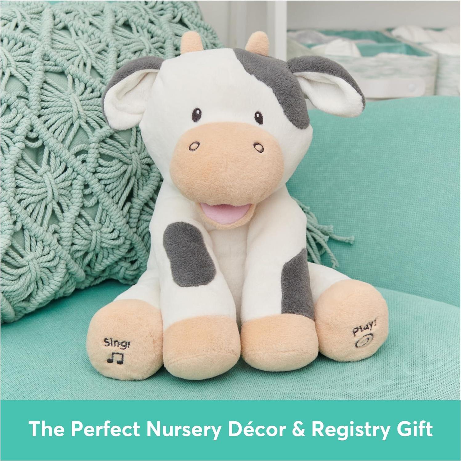 Peluche Animado Buttermilk Vaca GUND 30 cm Juguete Sensorial