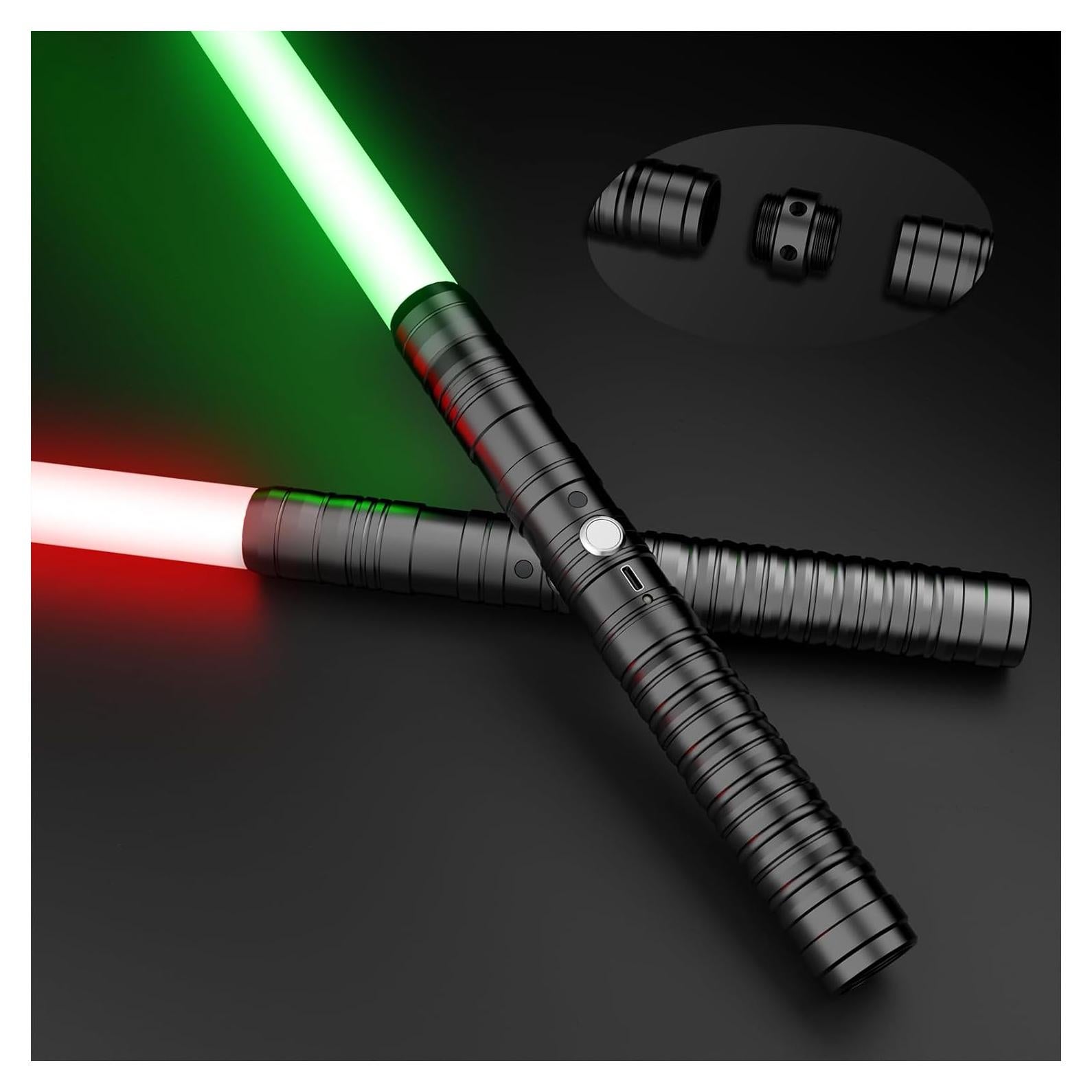 Sables de Luz Oueyes Tipo-C Doble Hoja 16 Colores 79 cm