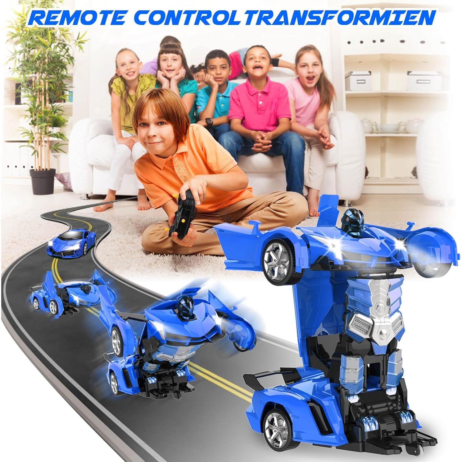 Coche RC Transformable Chridark Azul 0.47 kg para Niños 3-12 Años