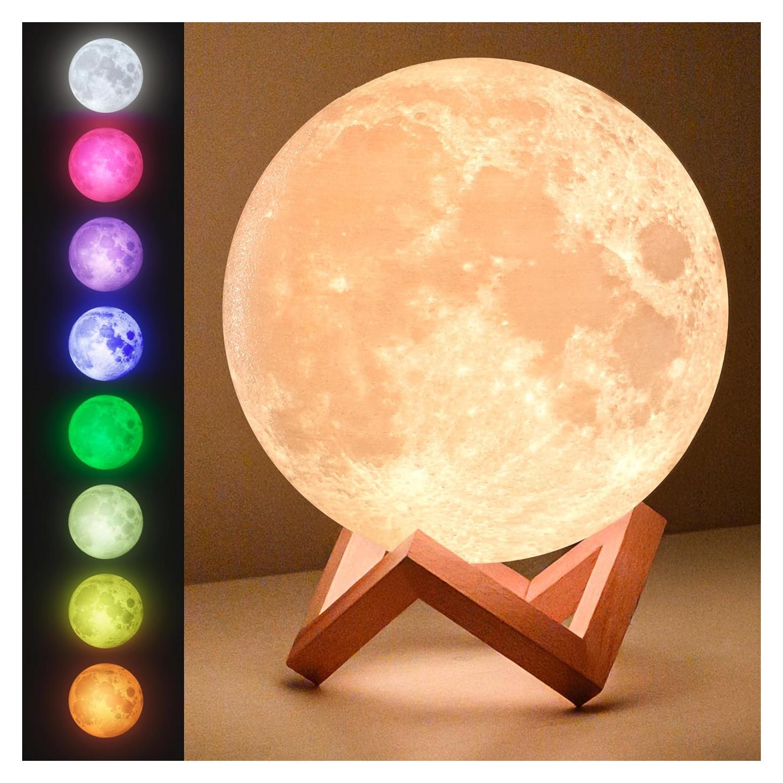 Lámpara Lunar Brillante Luz Nocturna LED 11.94 cm