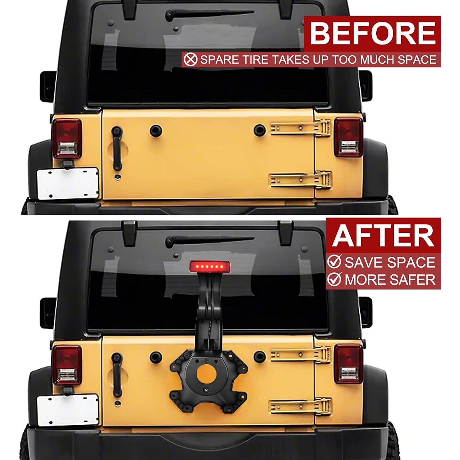 Soporte de Montaje para Neumático de Repuesto TEMSONE Rojo