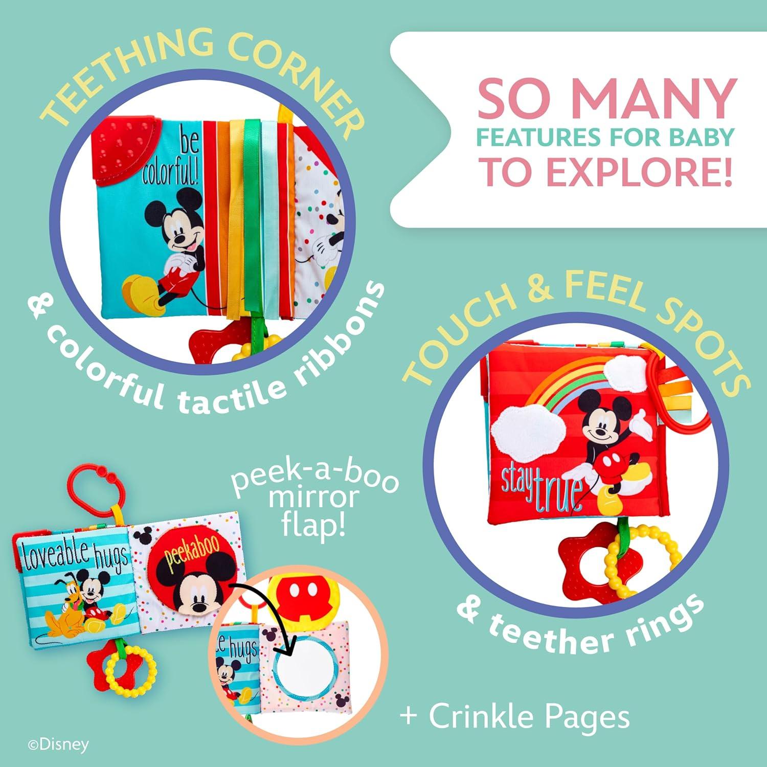 Libro Suave para Bebés Mickey Mouse Kids Preferred 12.7 cm