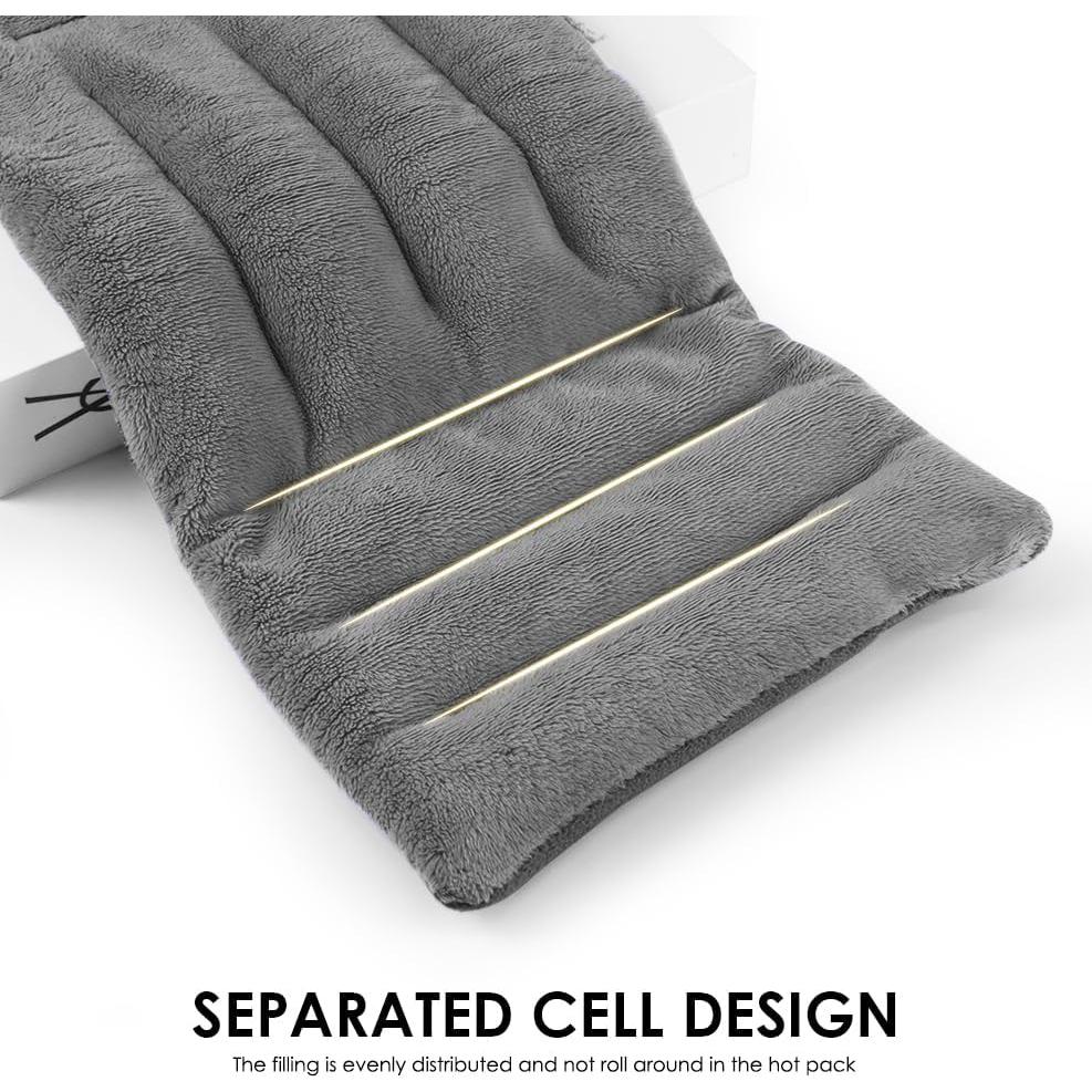 Almohadilla Térmica de Microondas MEISENHOME 20x45 cm Gris