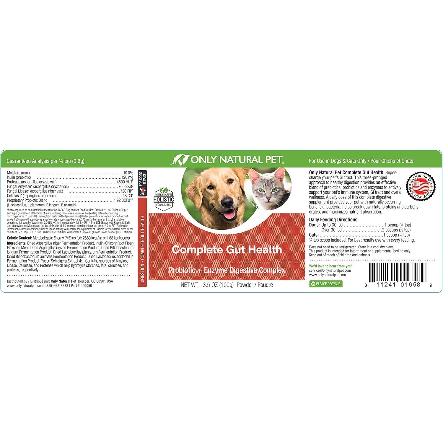 Suplemento Digestivo Completo Solo Natural Mascota 99.22 g