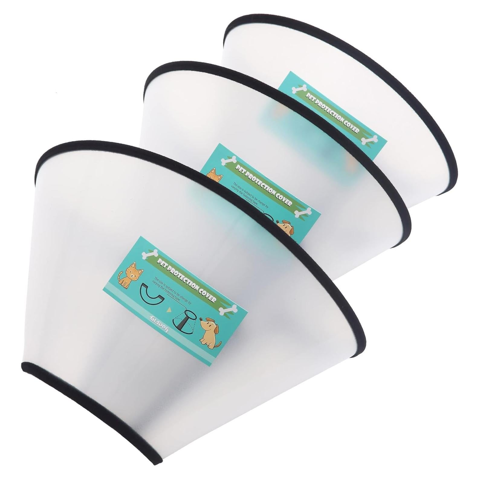 Collar de Cono Suave GLADOG para Perros y Gatos - 3 PCS