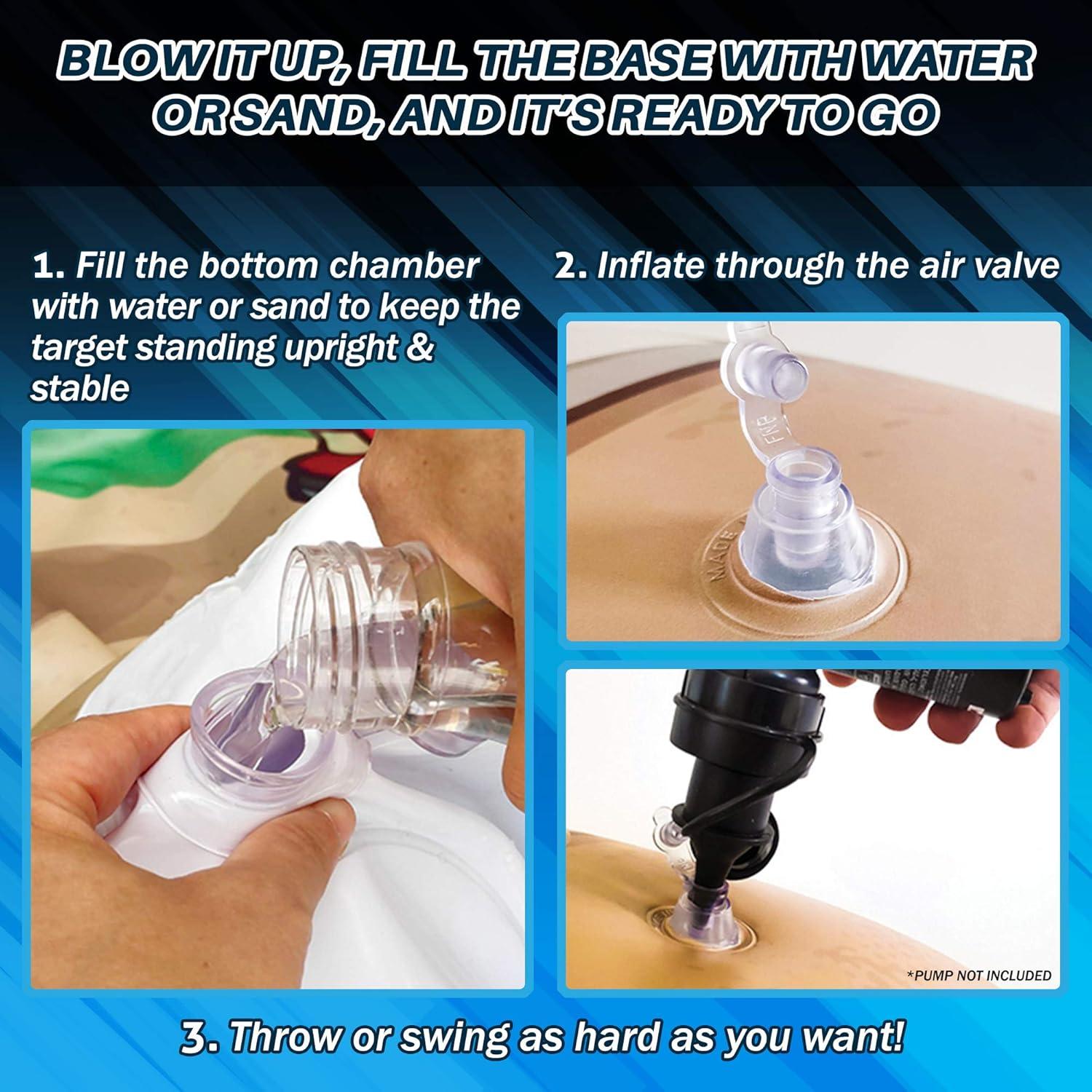 Juego Inflable de Objetivos 2 en 1 - Béisbol y Fútbol