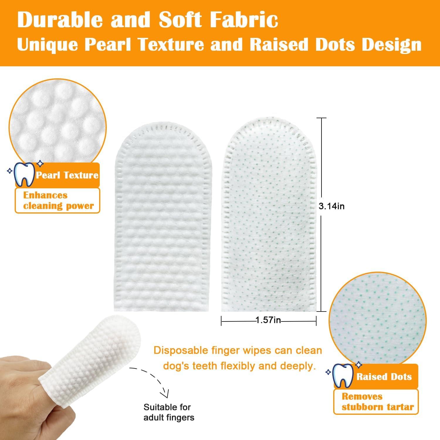 Toallitas Dentales para Perros y Gatos Volmees 50 Pcs Coco