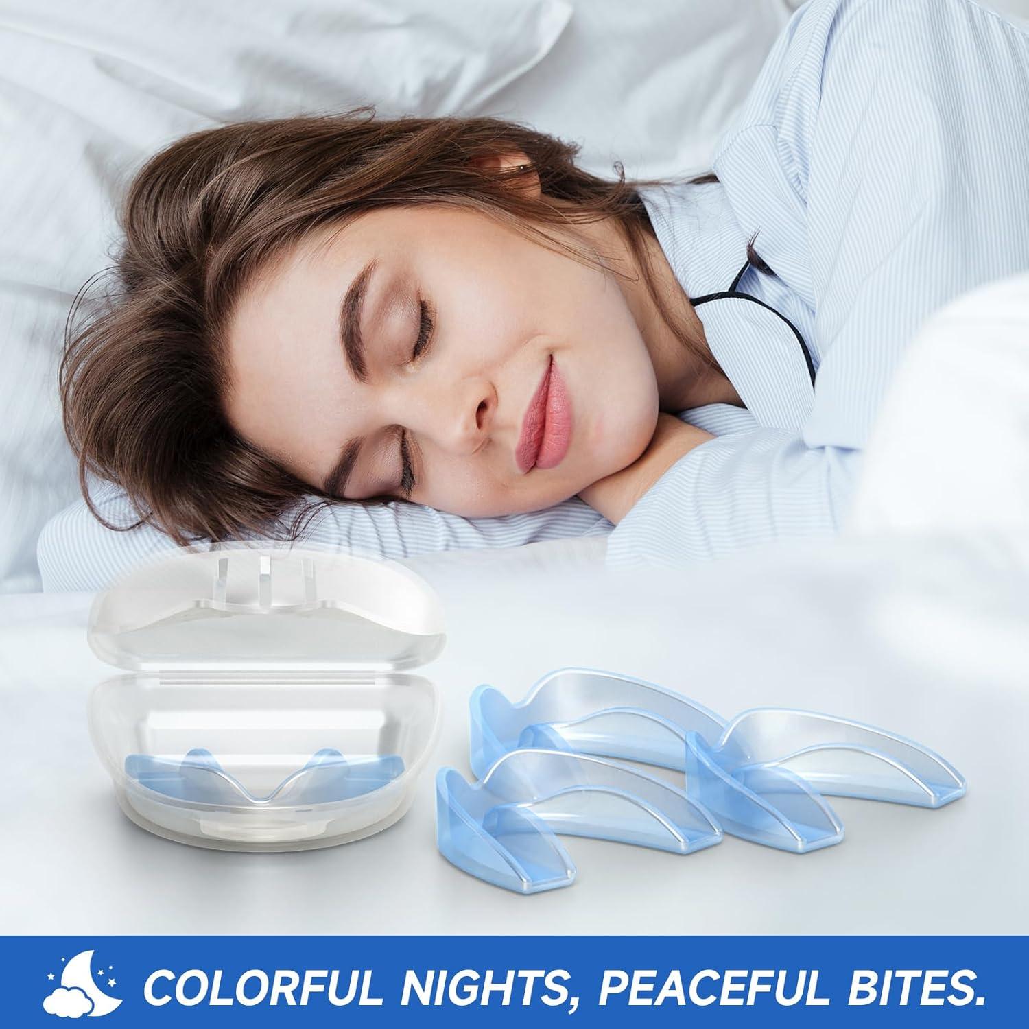 Protector Bucal Moldable Azul Mictaning para Niños - Paquete de 4