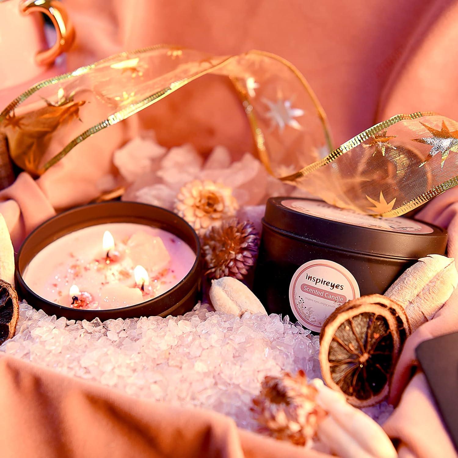Juego de Velas Aromáticas Inspireyes 2 Paquete 272 g 3 Mechas