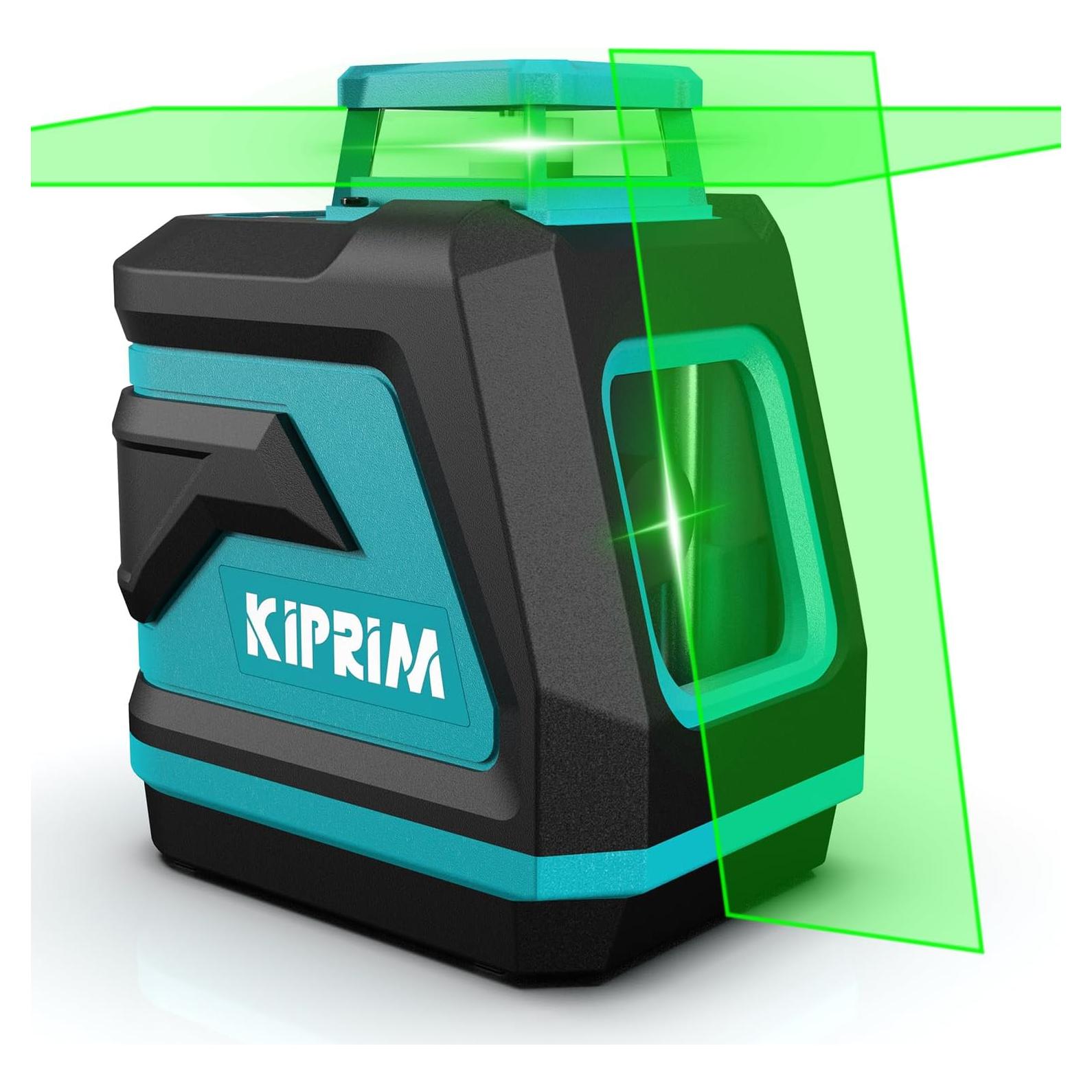 Nivel Láser Verde Kiprim LV8D 5 Líneas 40m con Baterías