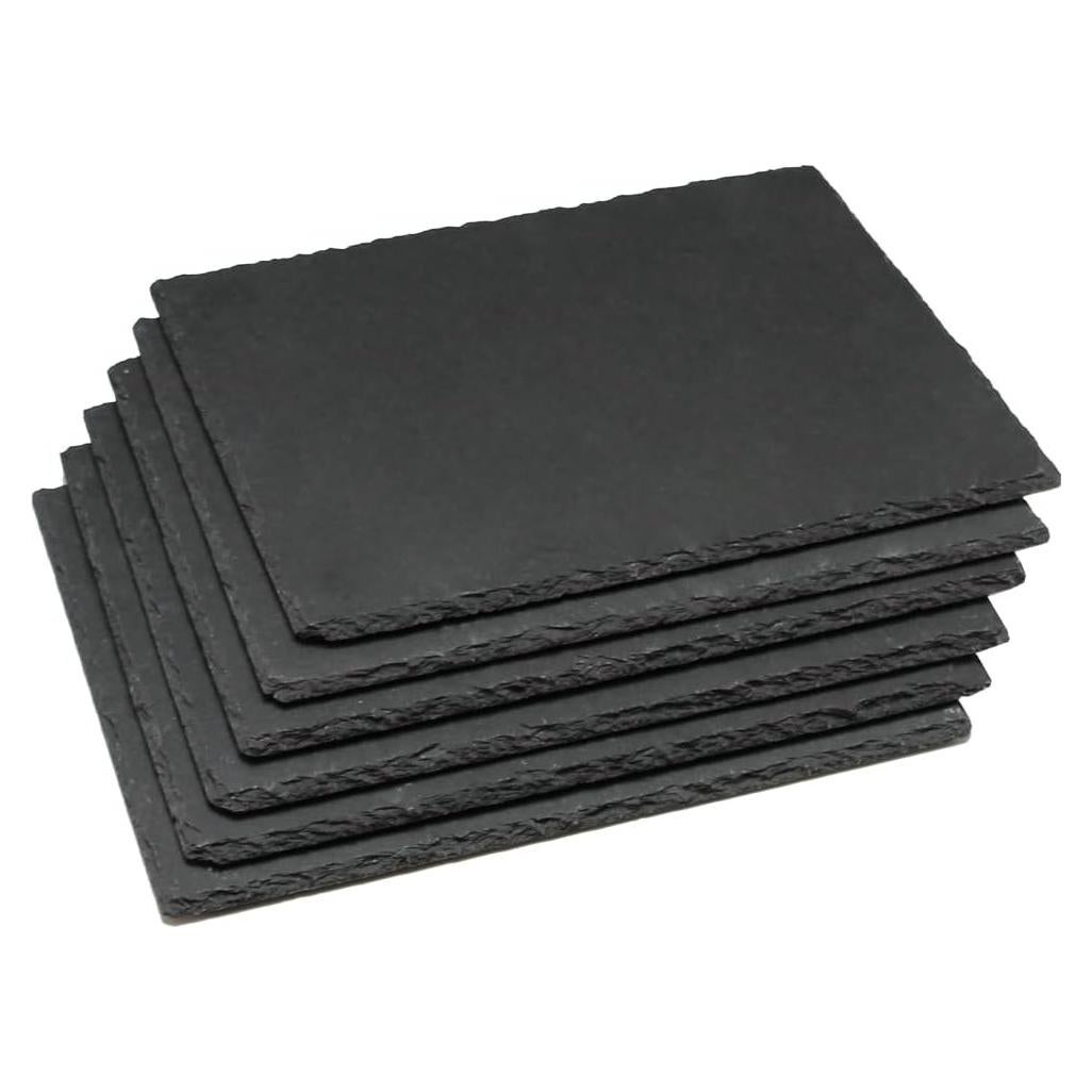 Set de 6 Placas de Pizarra GHYTMTHOT para Queso y Charcutería