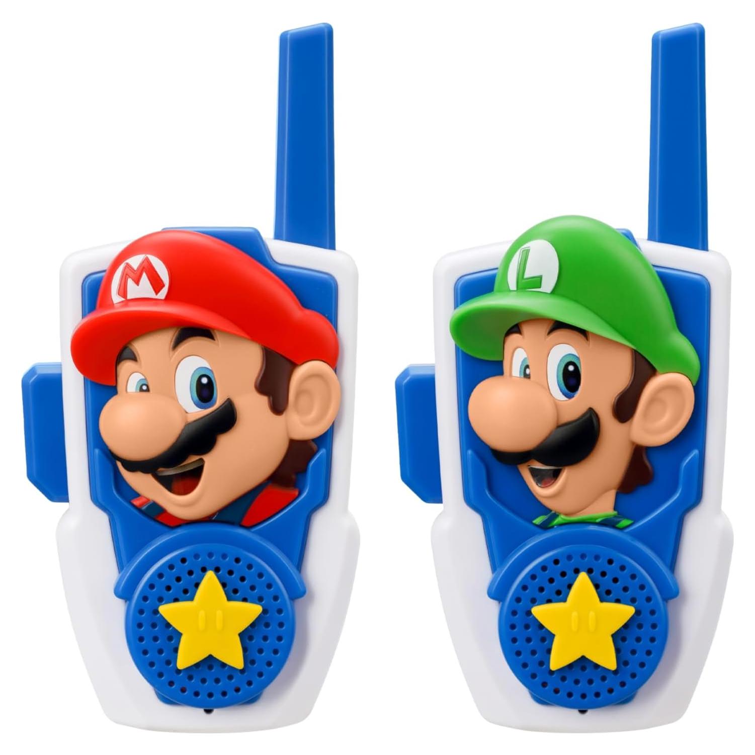 Walkie Talkies Super Mario eKids para Niños - Rango 228m