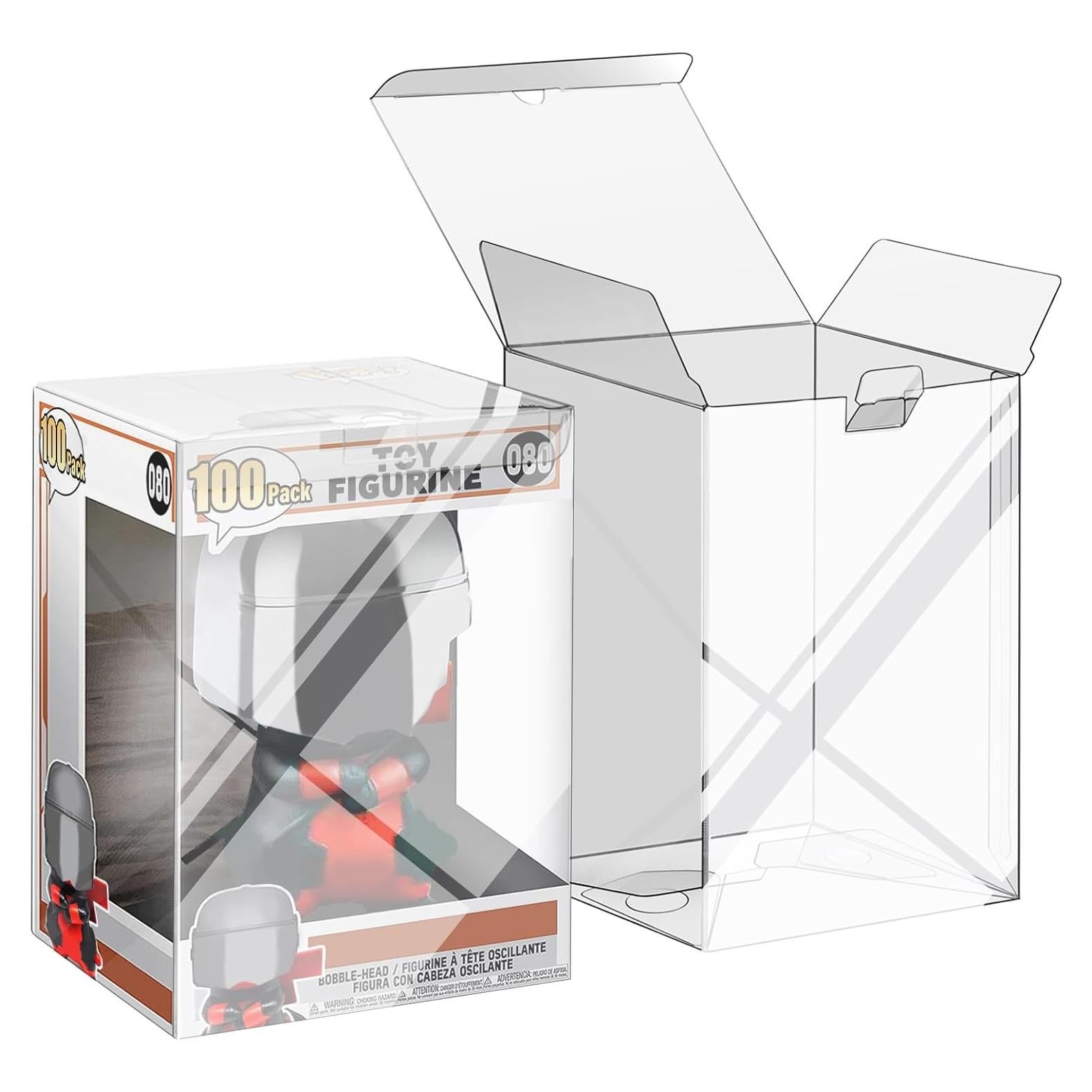 Paquete de 100 Protectores Sooez para Figuras Pop 10,16 cm