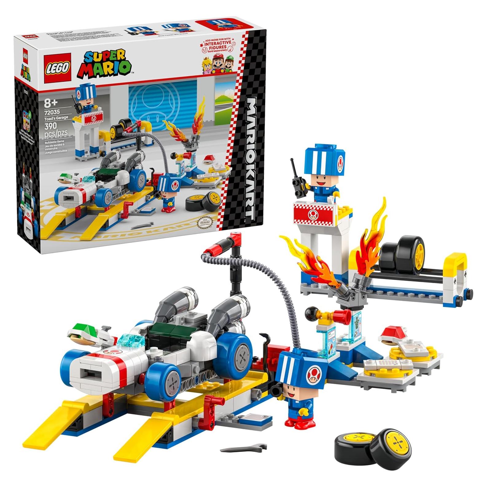 LEGO Super Mario Kart Garaje de Toad - Set 72035 con 2 Figuras