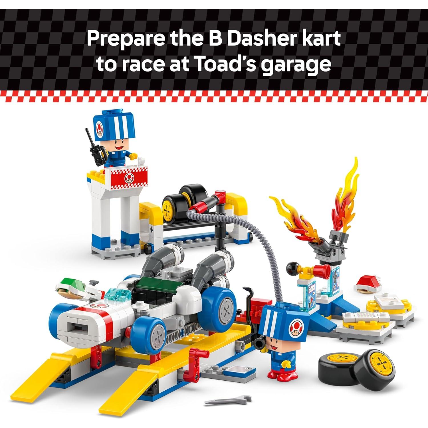 LEGO Super Mario Kart Garaje de Toad - Set 72035 con 2 Figuras