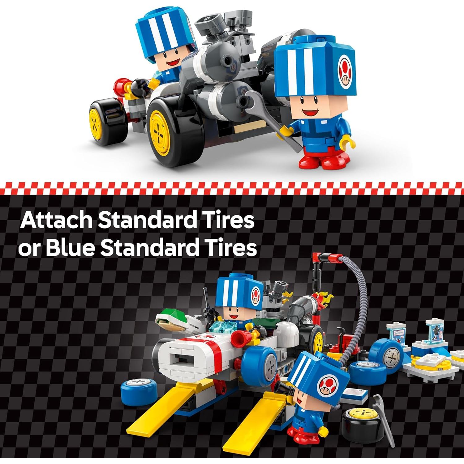 LEGO Super Mario Kart Garaje de Toad - Set 72035 con 2 Figuras