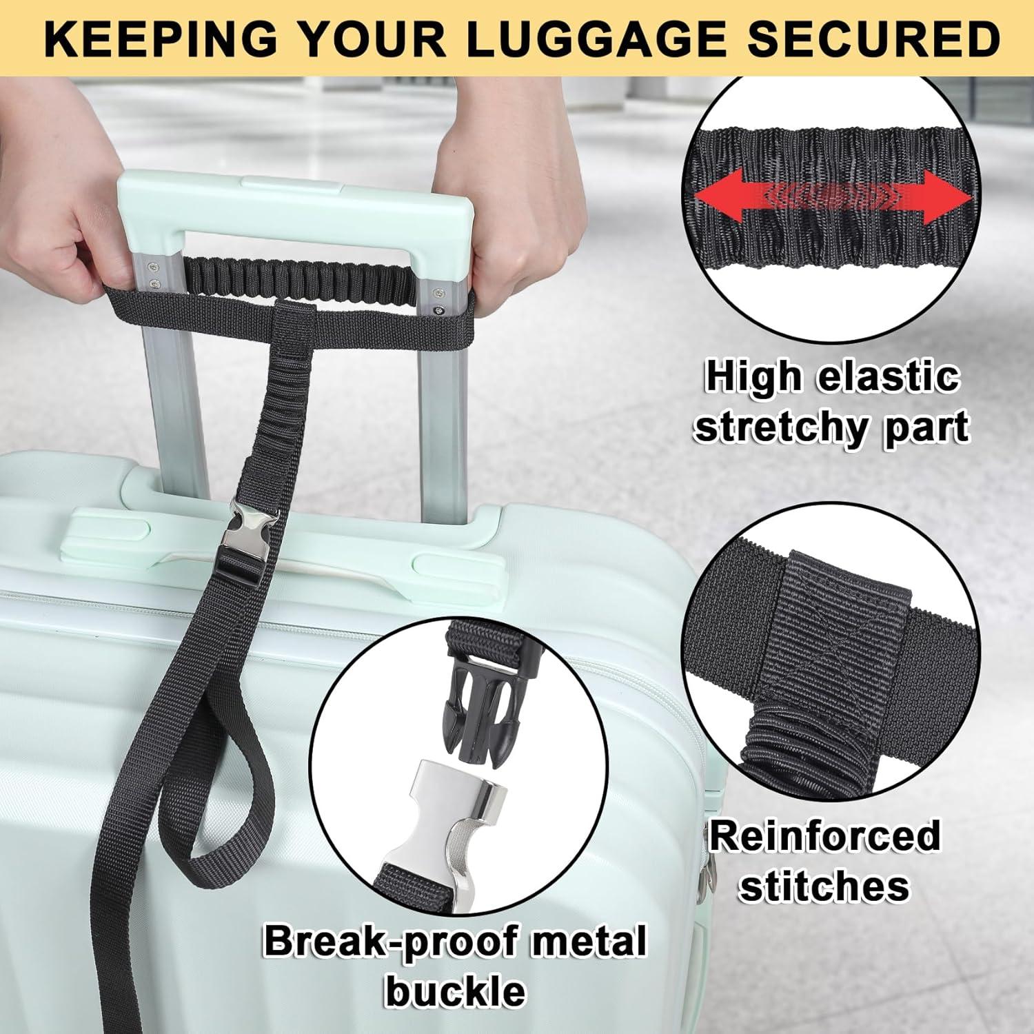 Correa de Equipaje Vigorport Pequeña Ajustable Negra