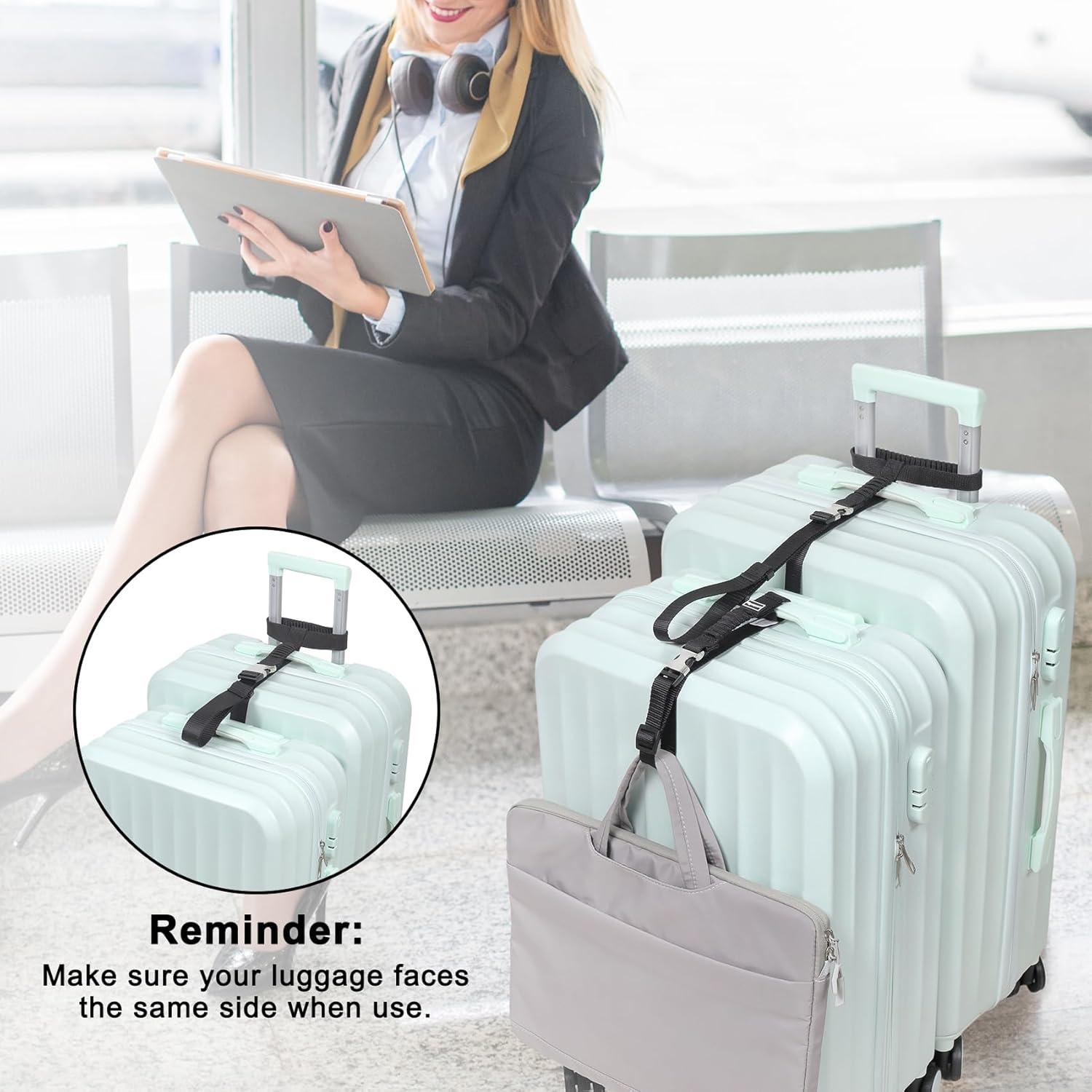 Correa de Equipaje Vigorport Pequeña Ajustable Negra