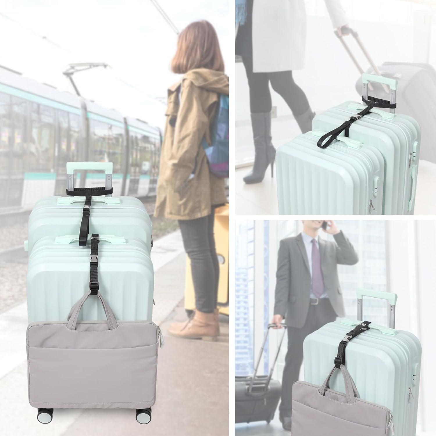 Correa de Equipaje Vigorport Pequeña Ajustable Negra