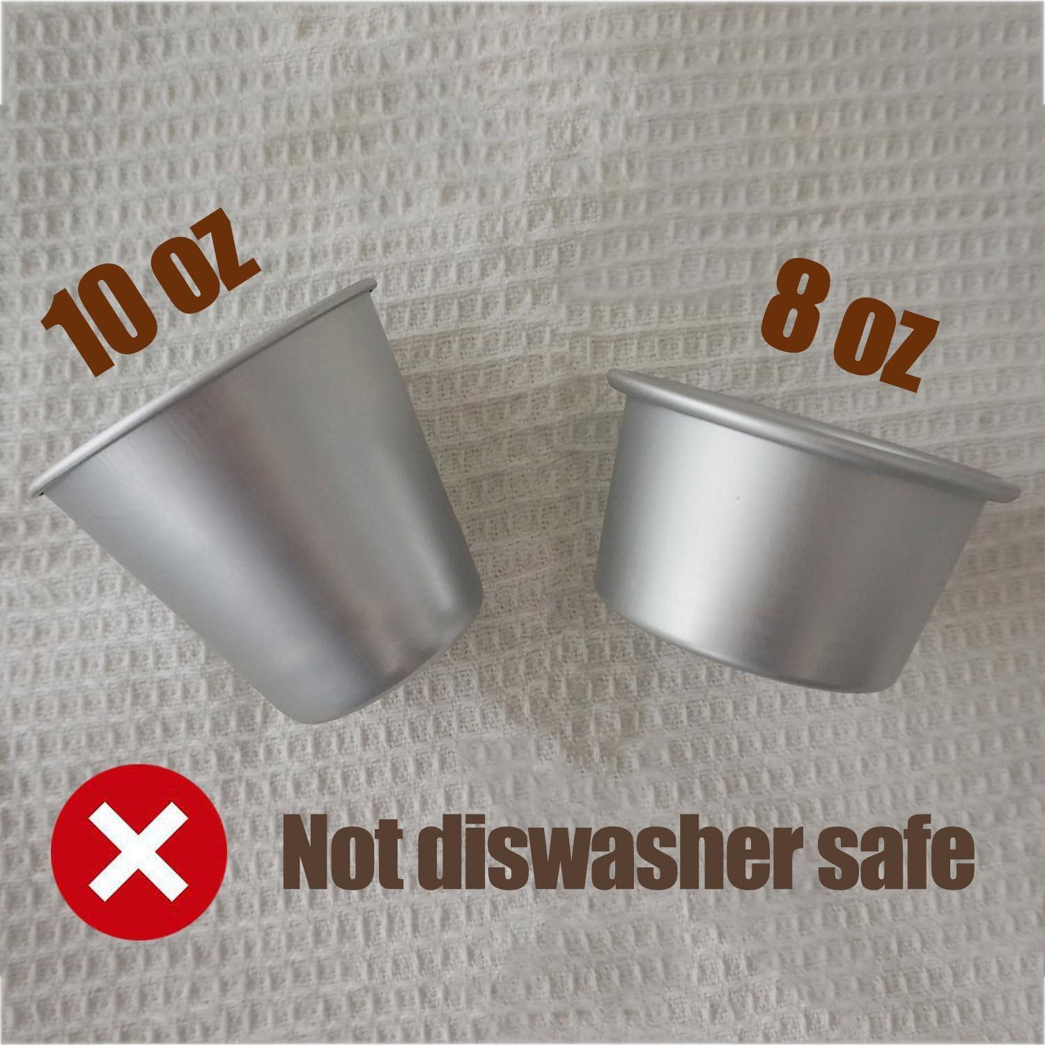 Juego de 6 moldes de aluminio Heluok para tartas y pudines