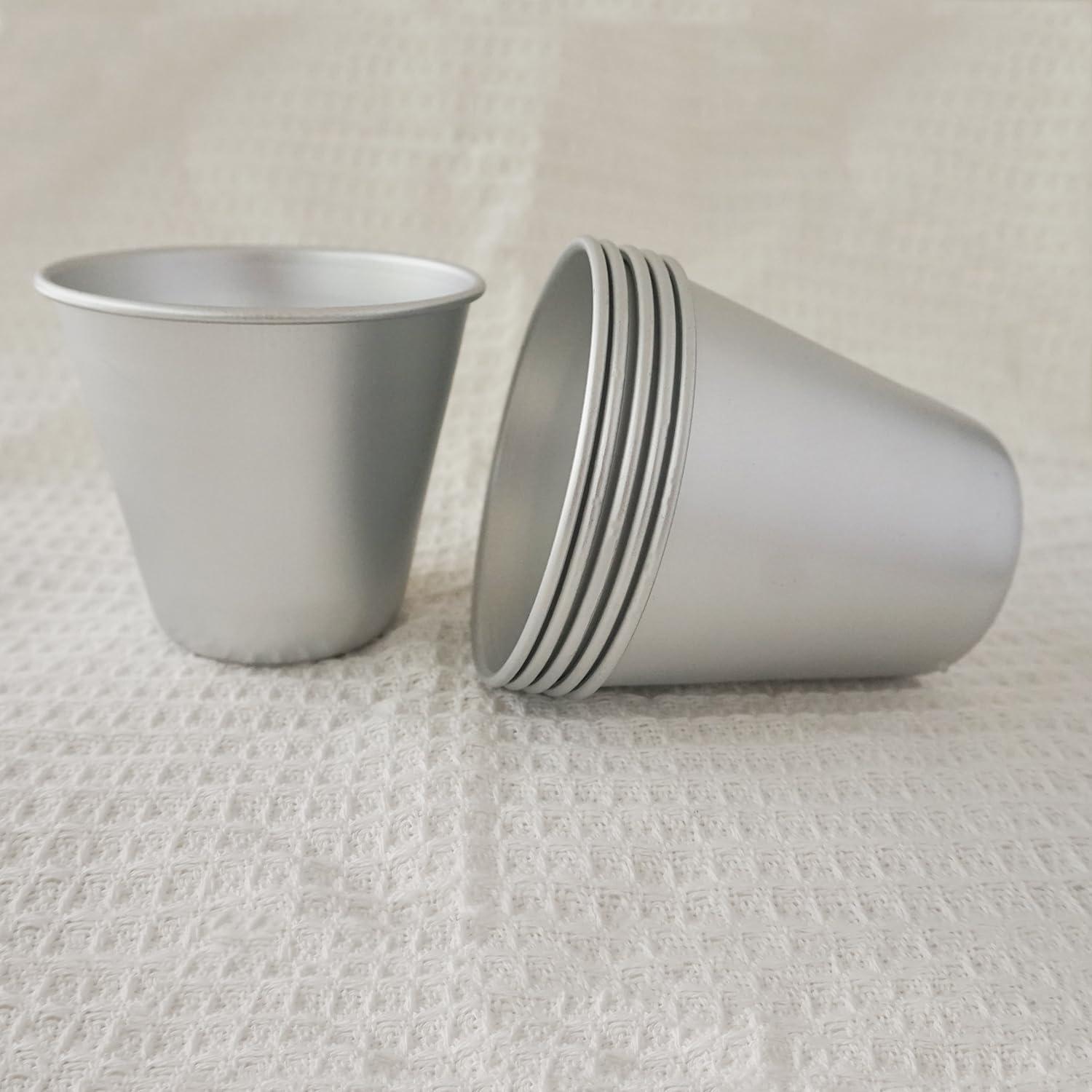 Juego de 6 moldes de aluminio Heluok para tartas y pudines