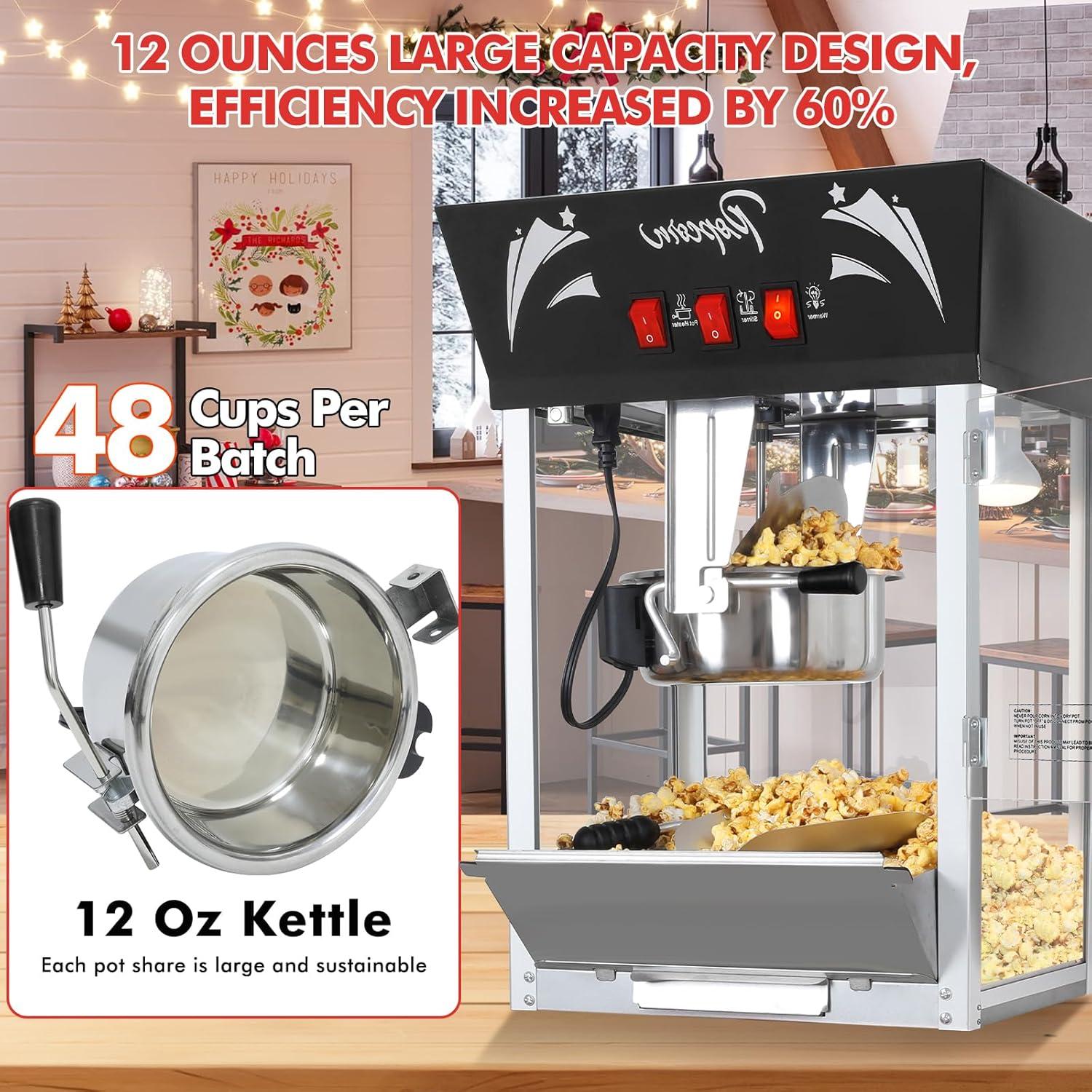 Máquina de Hacer Palomitas Nyddle BMH 12 Onzas Acero Inoxidable