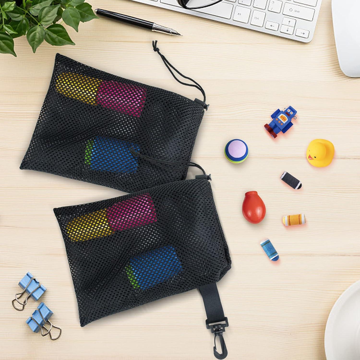 10 Bolsas de Malla con Cierre Riuog 15x20 cm Nylon Portátiles