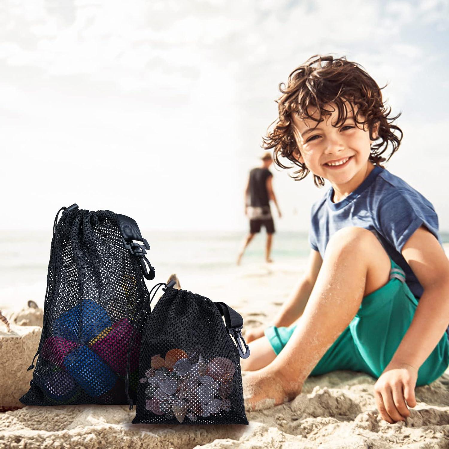 10 Bolsas de Malla con Cierre Riuog 15x20 cm Nylon Portátiles